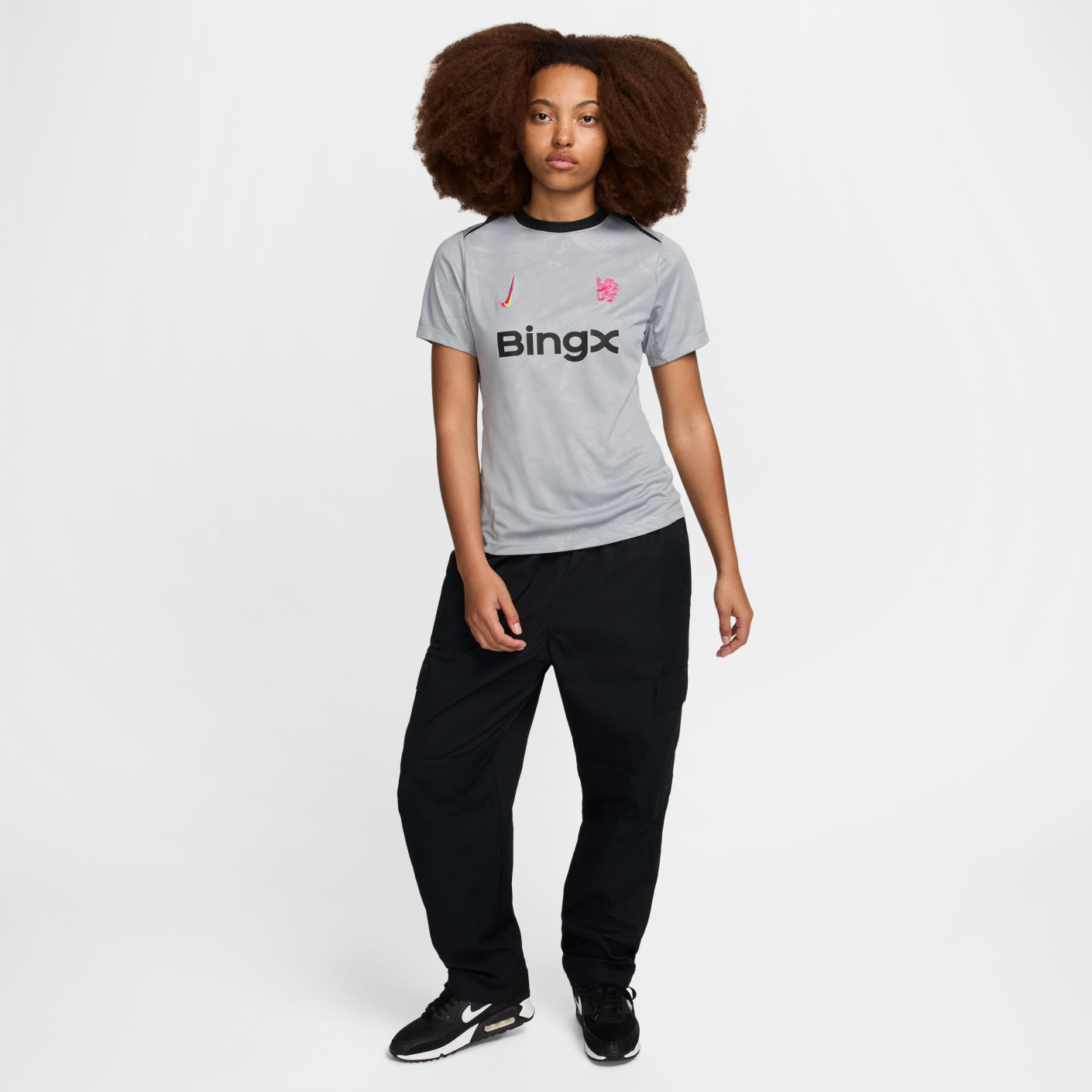 nike black and pink top