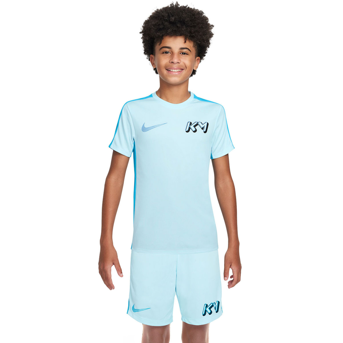 Nike Kylian Mbappé Pack Kids Training Set and Backpack Light Blue