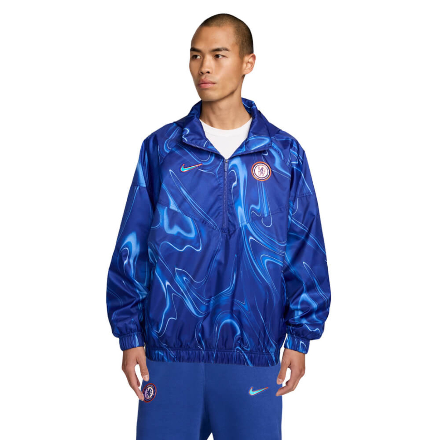 Nike Chelsea ジャージ セットアップ Nike Chelsea Club Trainingspak Full-Zip 2024-2025 Blauw Lichtblauw