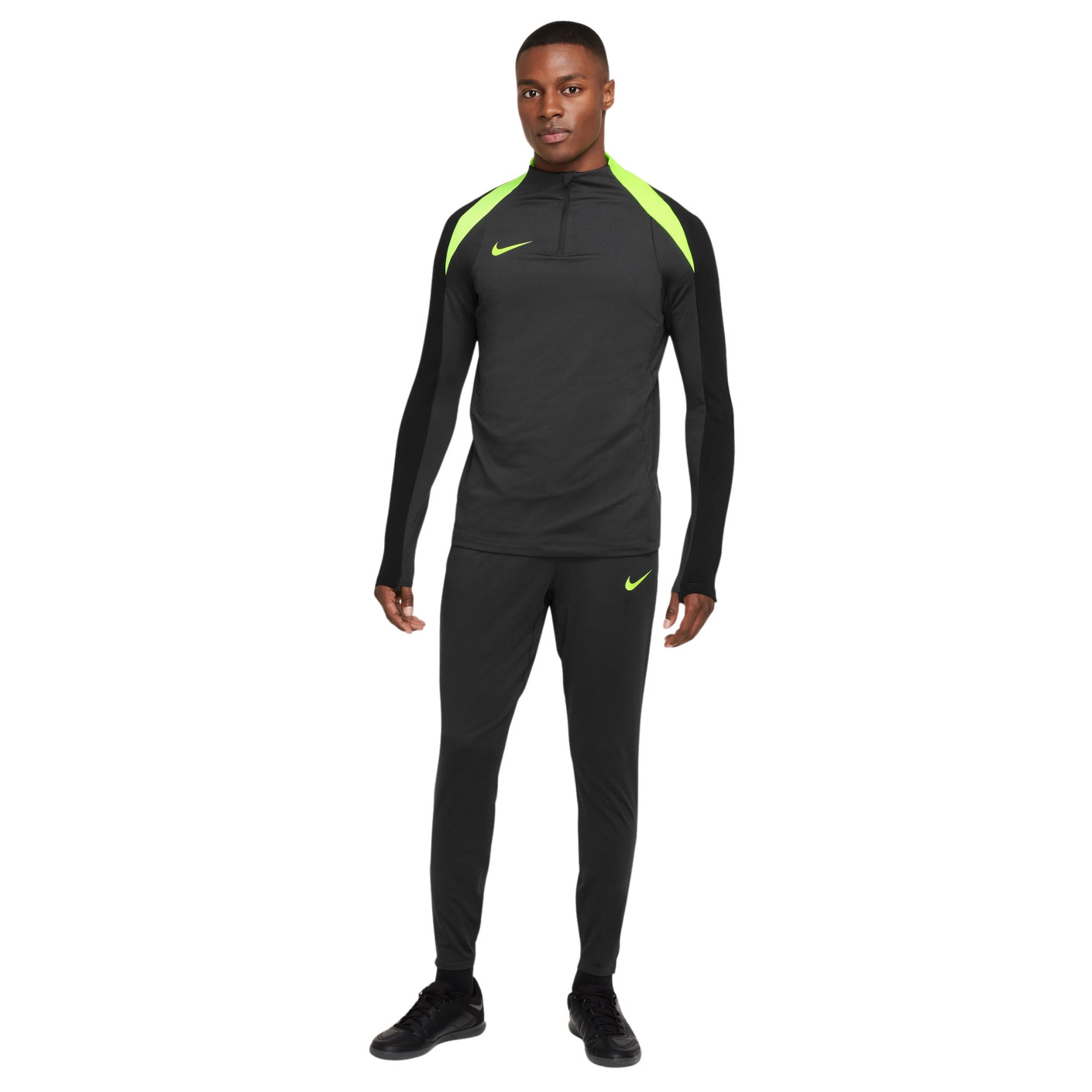 Nike Strike Tracksuit 1/4-Zip Anthracite Black Neon Yellow