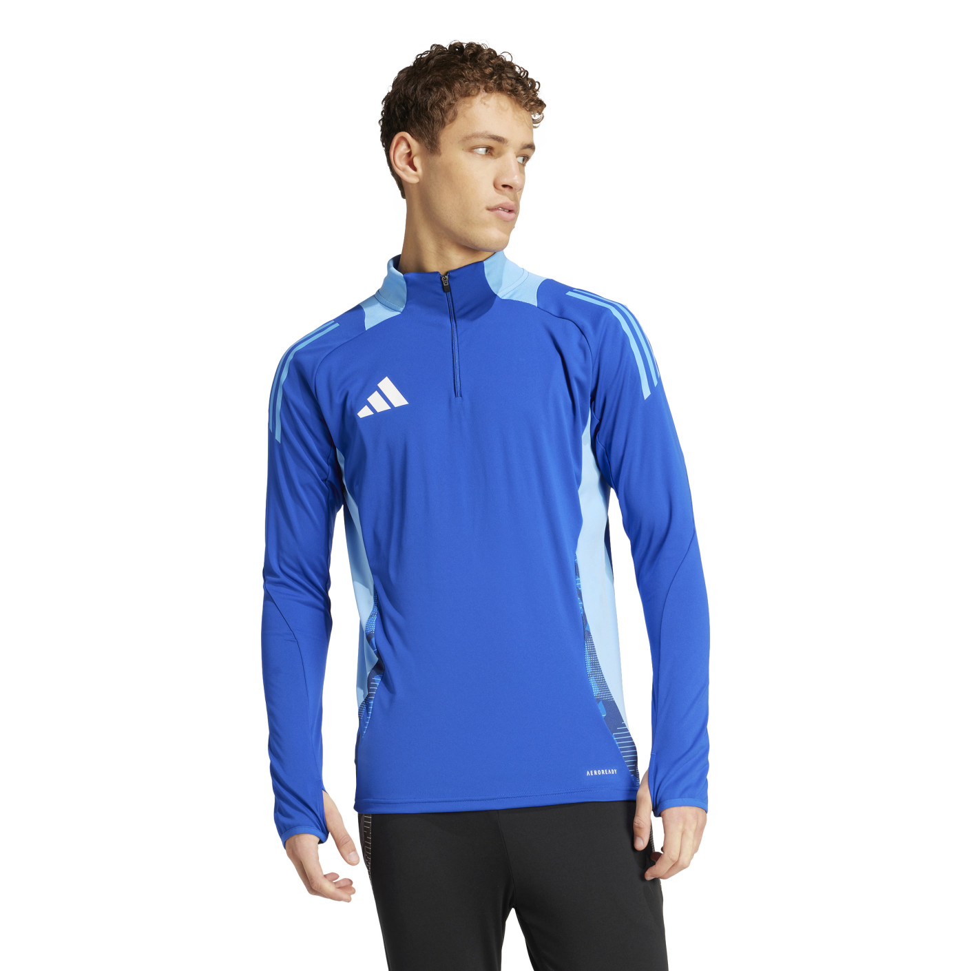 adidas Tiro 24 Competition Trainingstrui 1/4-Zip Blauw Lichtblauw