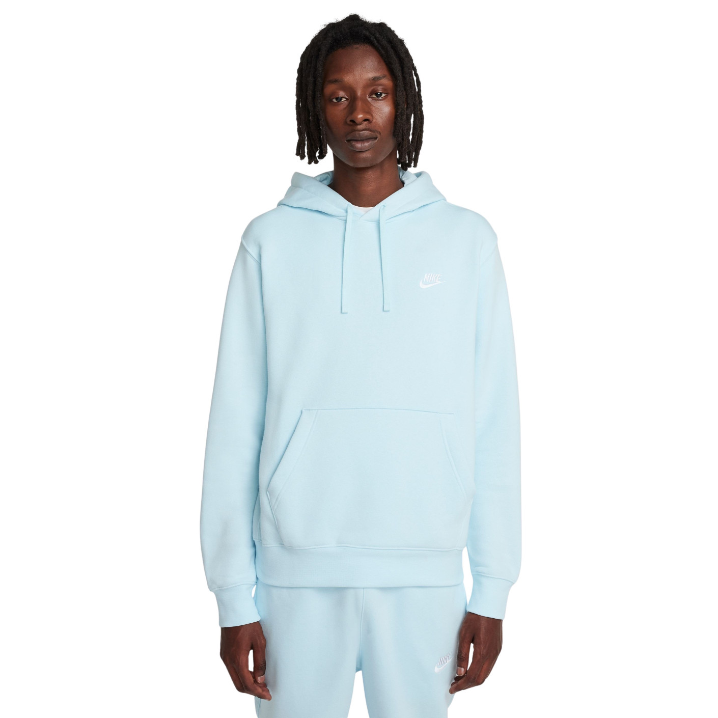 Nike Sportswear Club Fleece Hoodie Hemelsblauw Wit