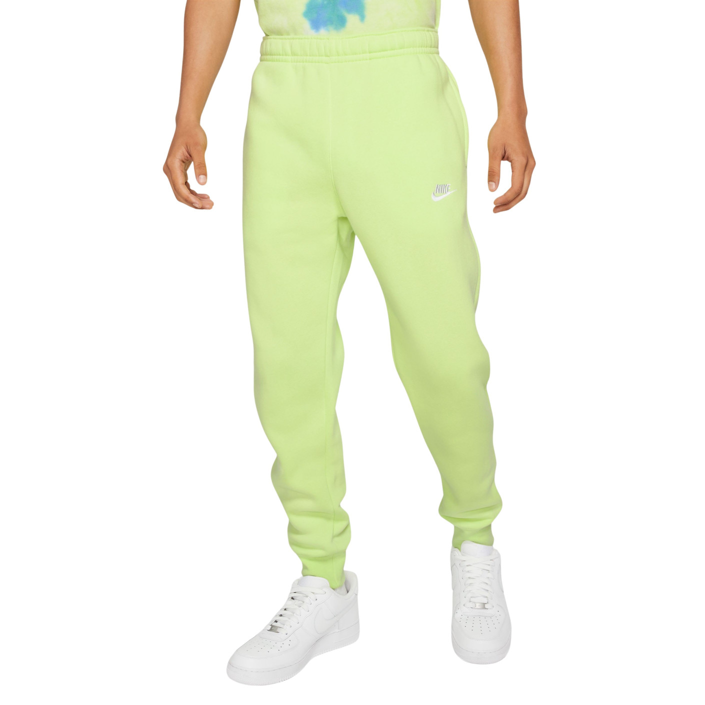Nike Sportswear Club Fleece Joggingbroek Lichtgroen Wit Wit