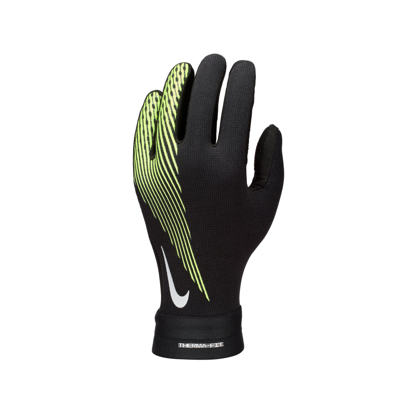 Nike Therma-FIT Academy Handschoenen Kids Zwart Neongeel Wit