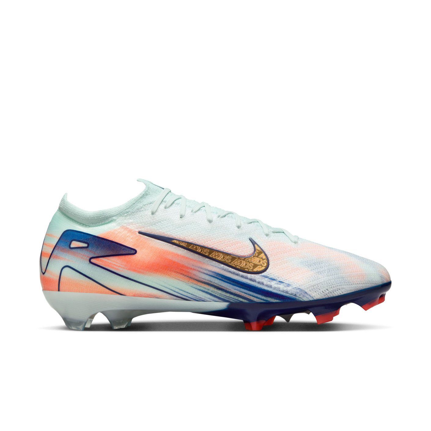 Nike Zoom Mercurial Vapor 16 Elite MDS Gras Voetbalschoenen (FG) Mintgroen Blauw Roze Goud