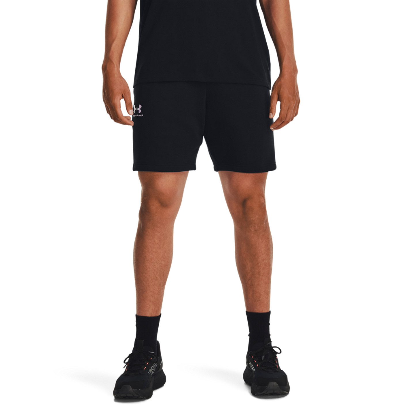 Under Armour Essential Fleece Short Black White