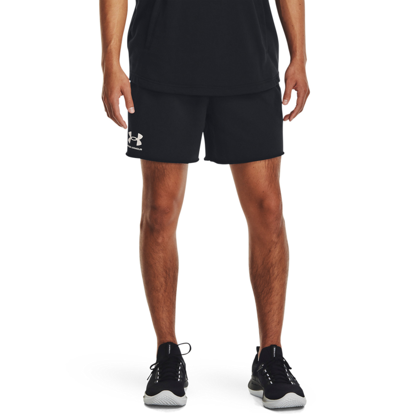 Under Armour Rival Terry Short Black White