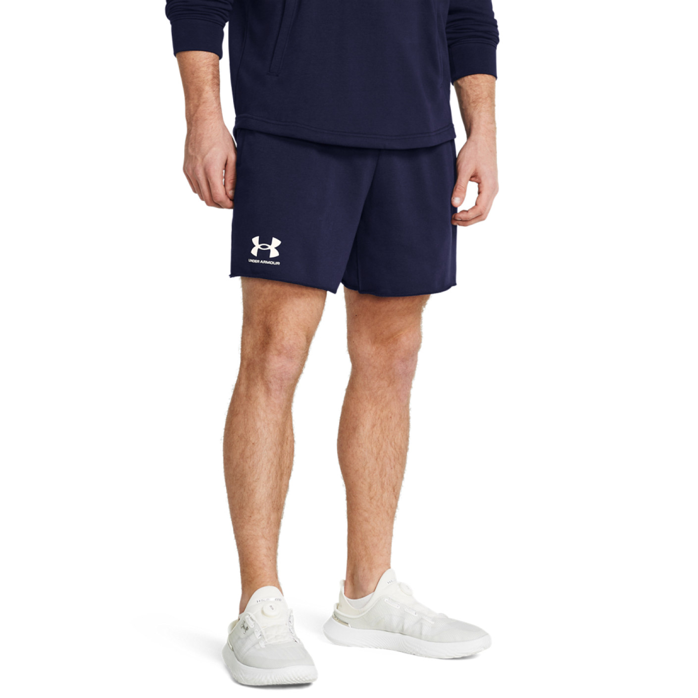Under Armour Rival Terry Short Dark Blue White