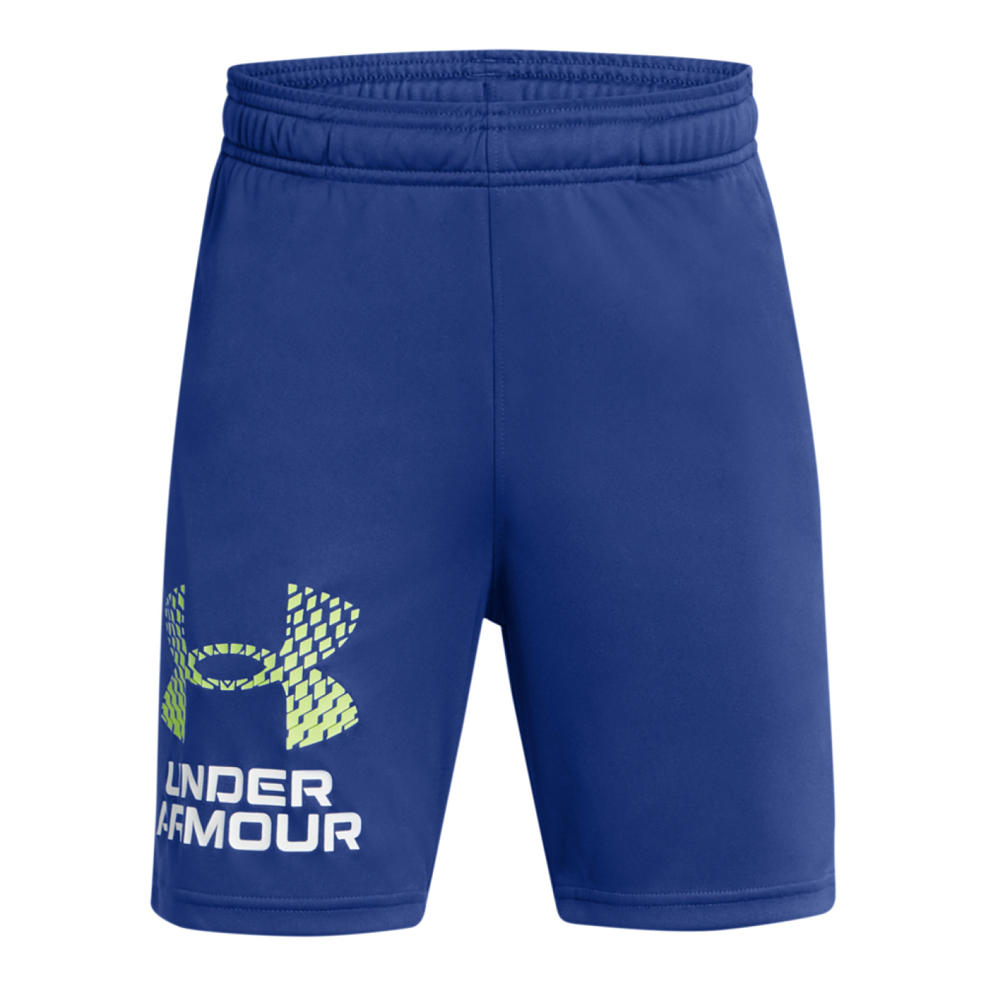 Under Armour Tech Logo Training Short Kids Dark Blue Yellow White