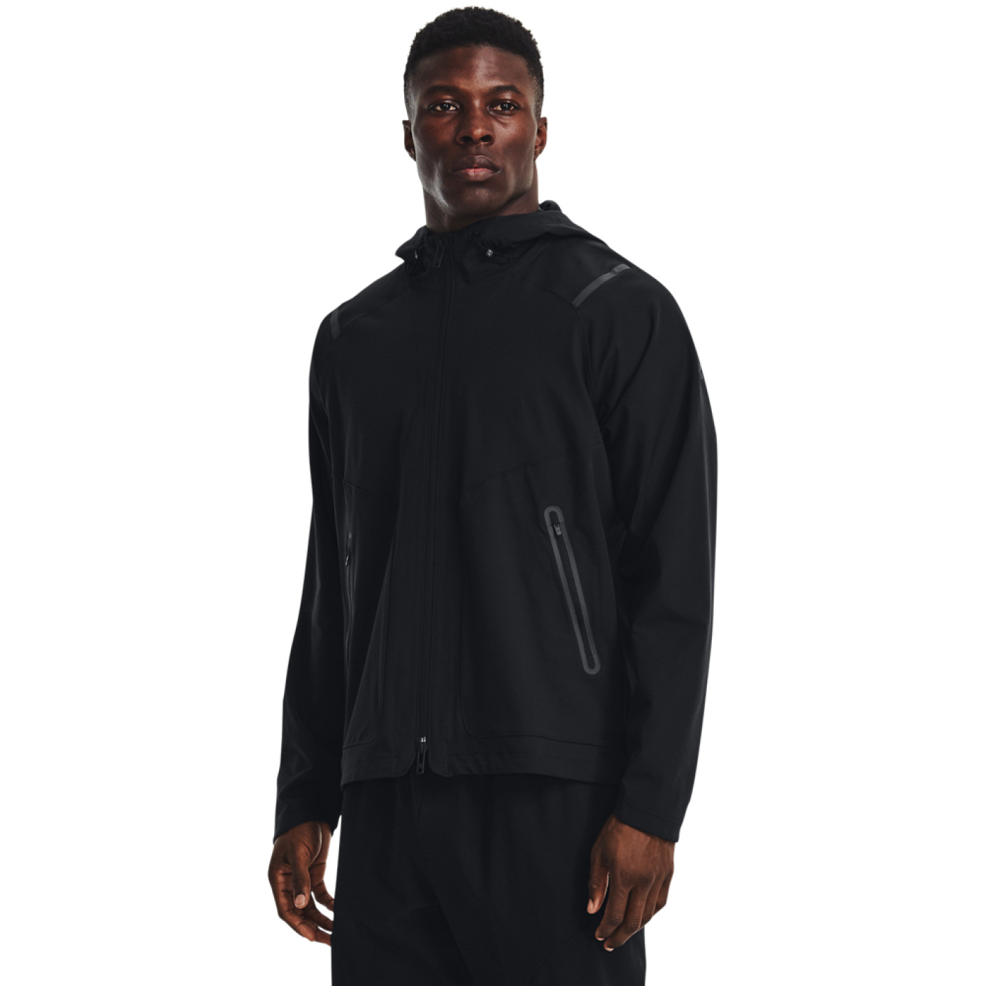 Under Armour Unstoppable Hooded Training Jacket Black Dark Grey