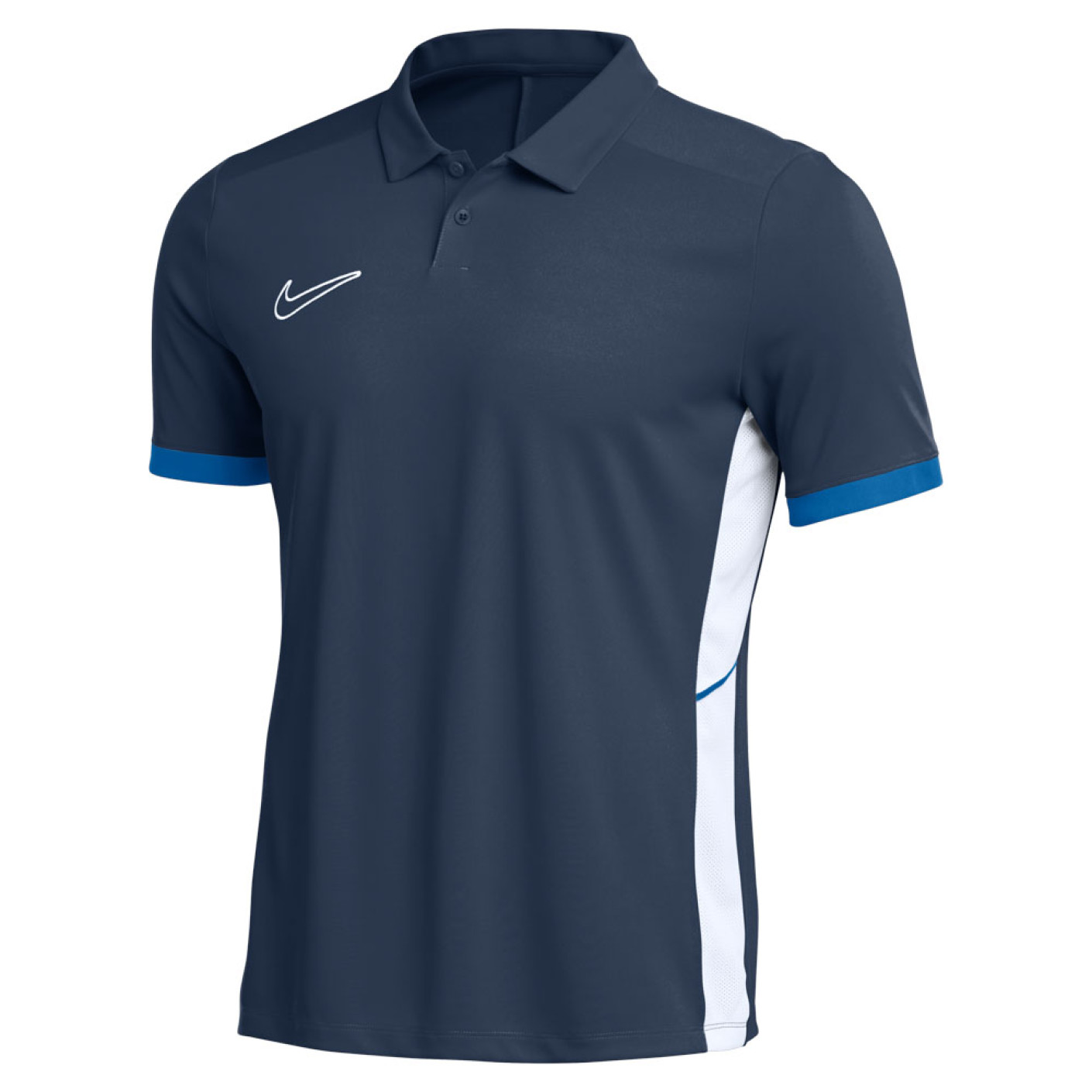 Nike Academy 25 Polo Kids Donkerblauw Blauw Wit