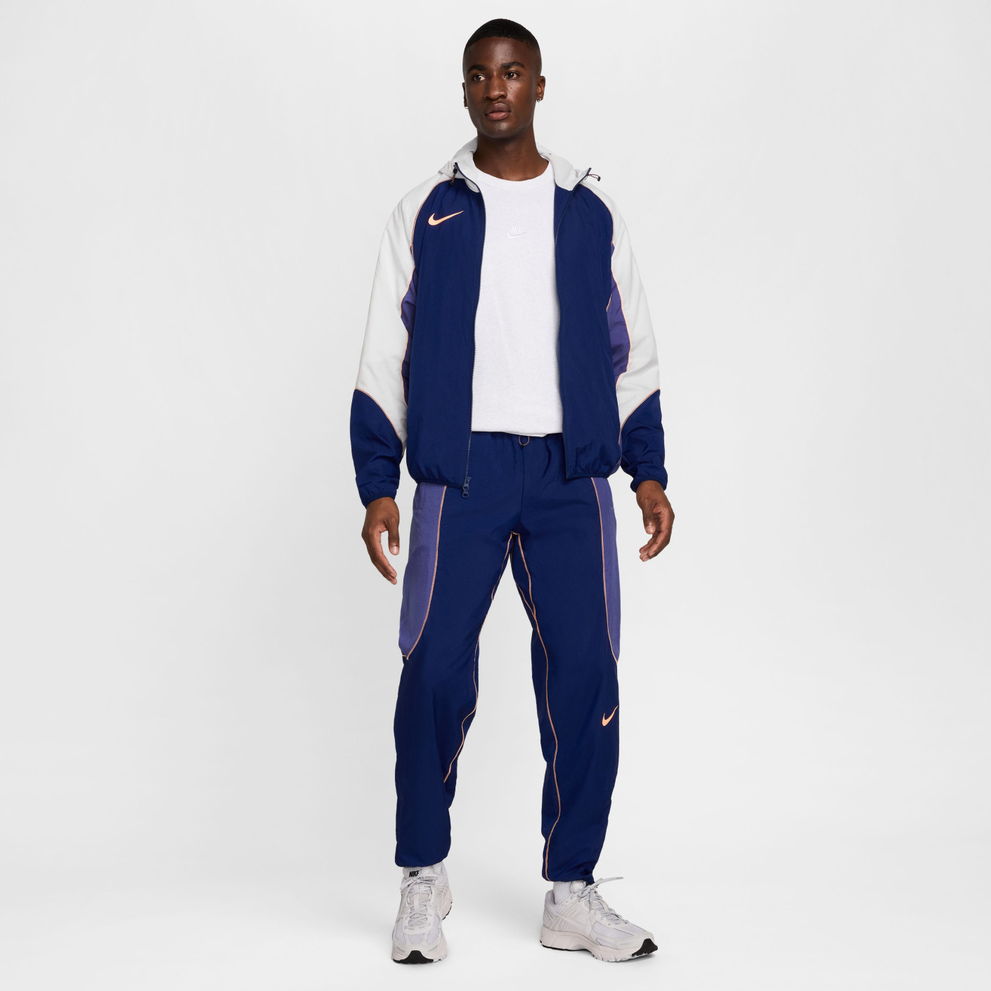 Nike Repel Strike Woven Tracksuit Full-Zip Dark Blue Purple Light Orange -  Voetbalshop.nl
