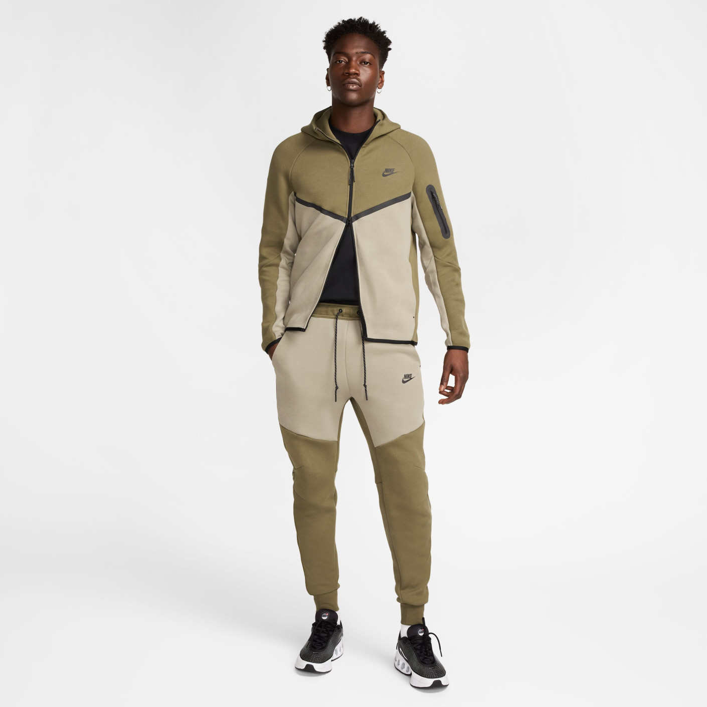 nike olive tech fleece