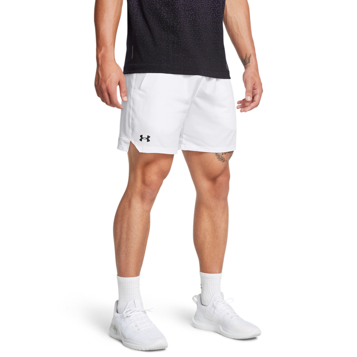 Under Armour Vanish Training Short Woven White Black