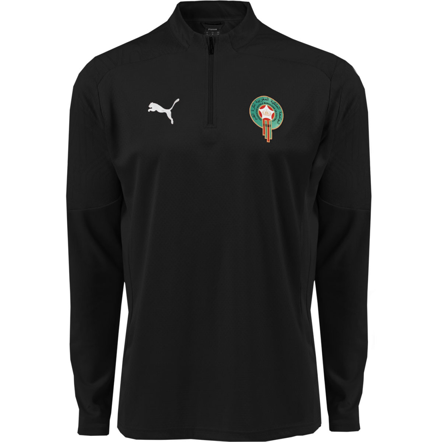 PUMA Morocco Training sweater 1/4-Zip 2024-2026 Kids Black Silver