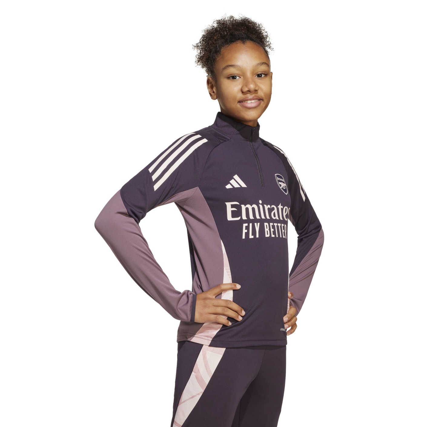 adidas Arsenal Training sweater 1/4-Zip 2024-2025 Kids Dark Purple