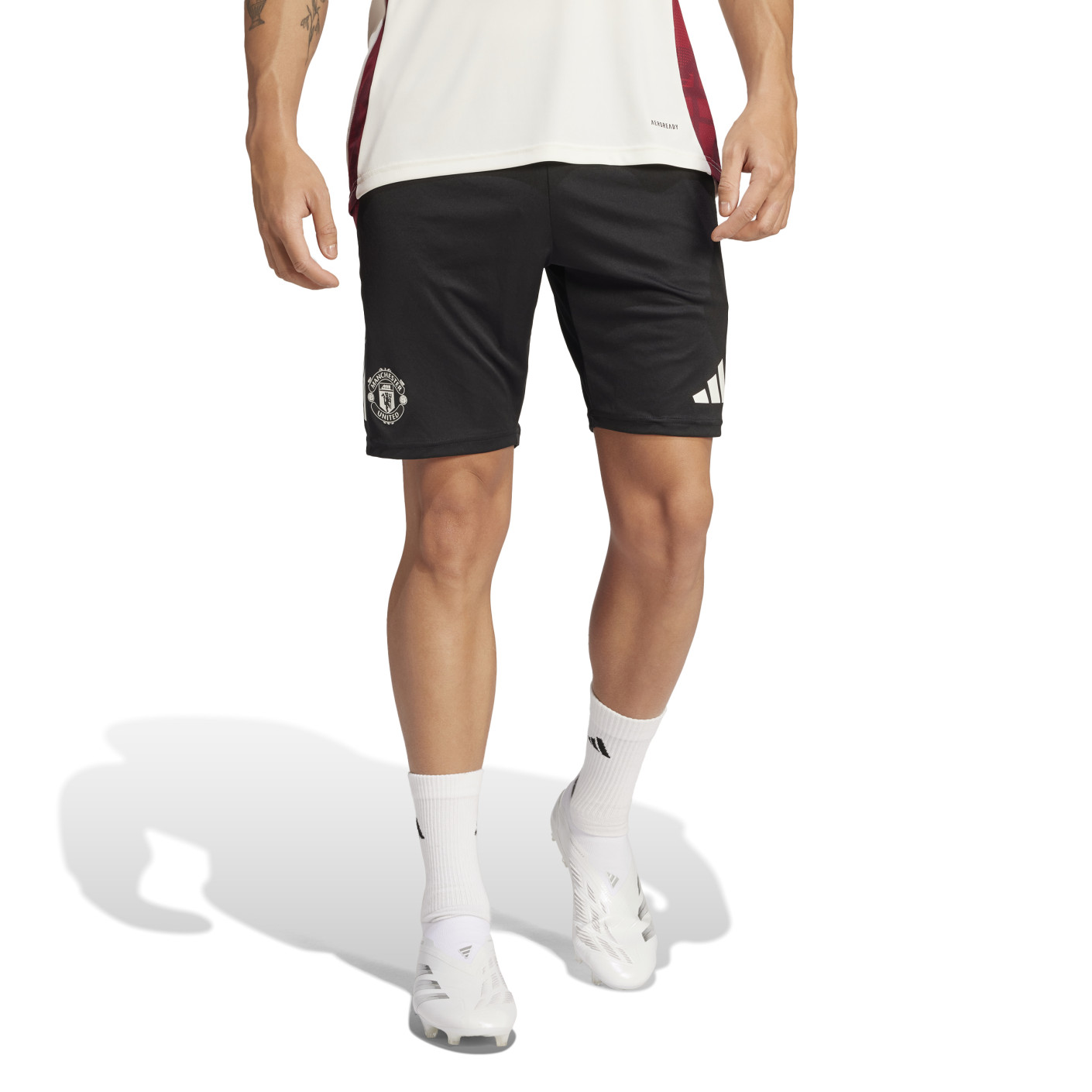 adidas Manchester United Training Short 2024-2025 Black White Red