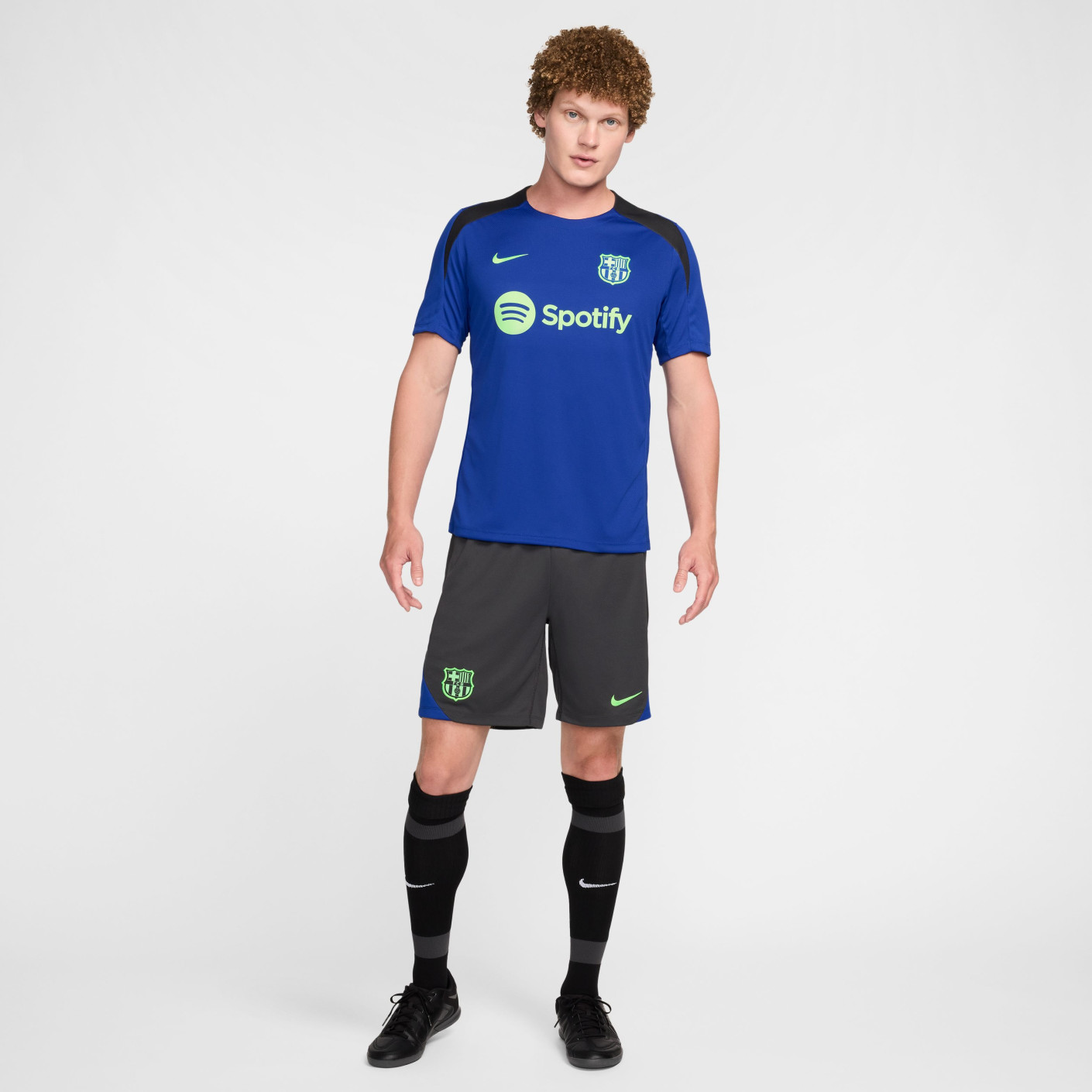 Nike FC Barcelona Strike Training Shirt 2024-2025 Blue Light Green