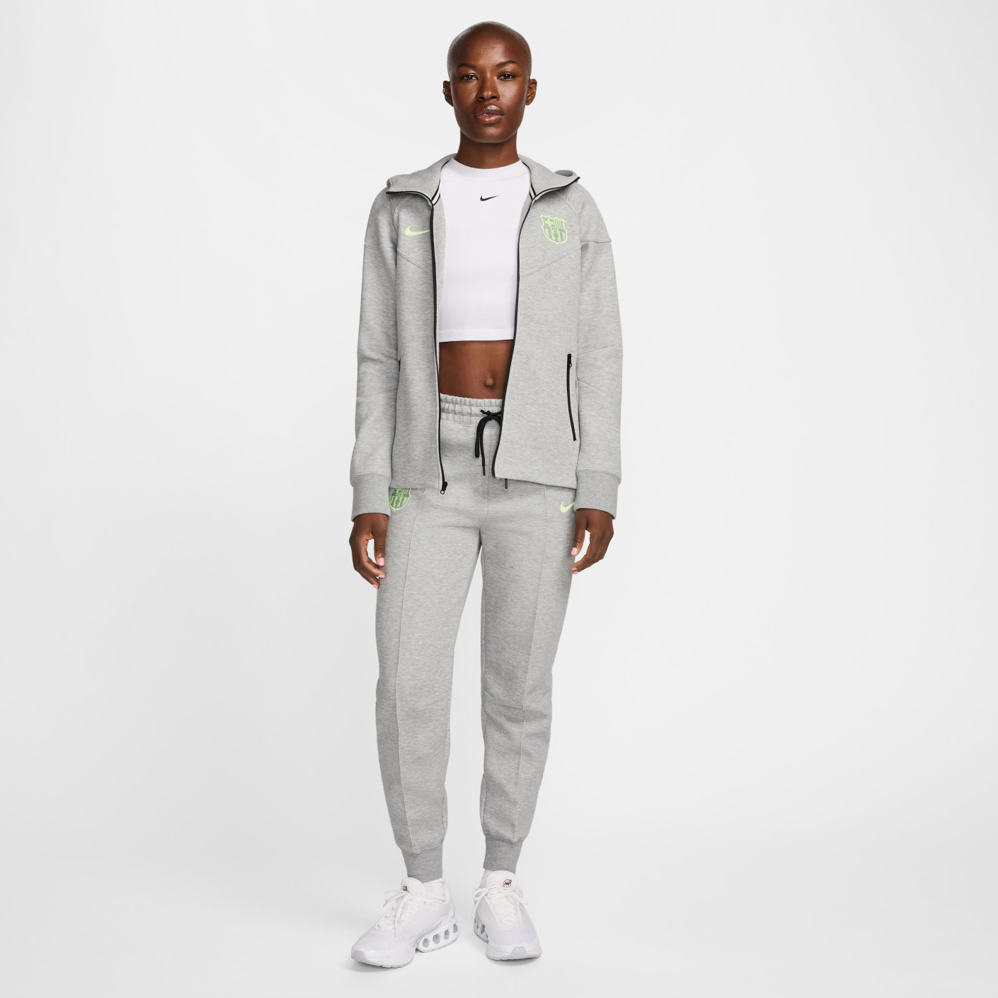 nike tech fleece grey tracksuit womens