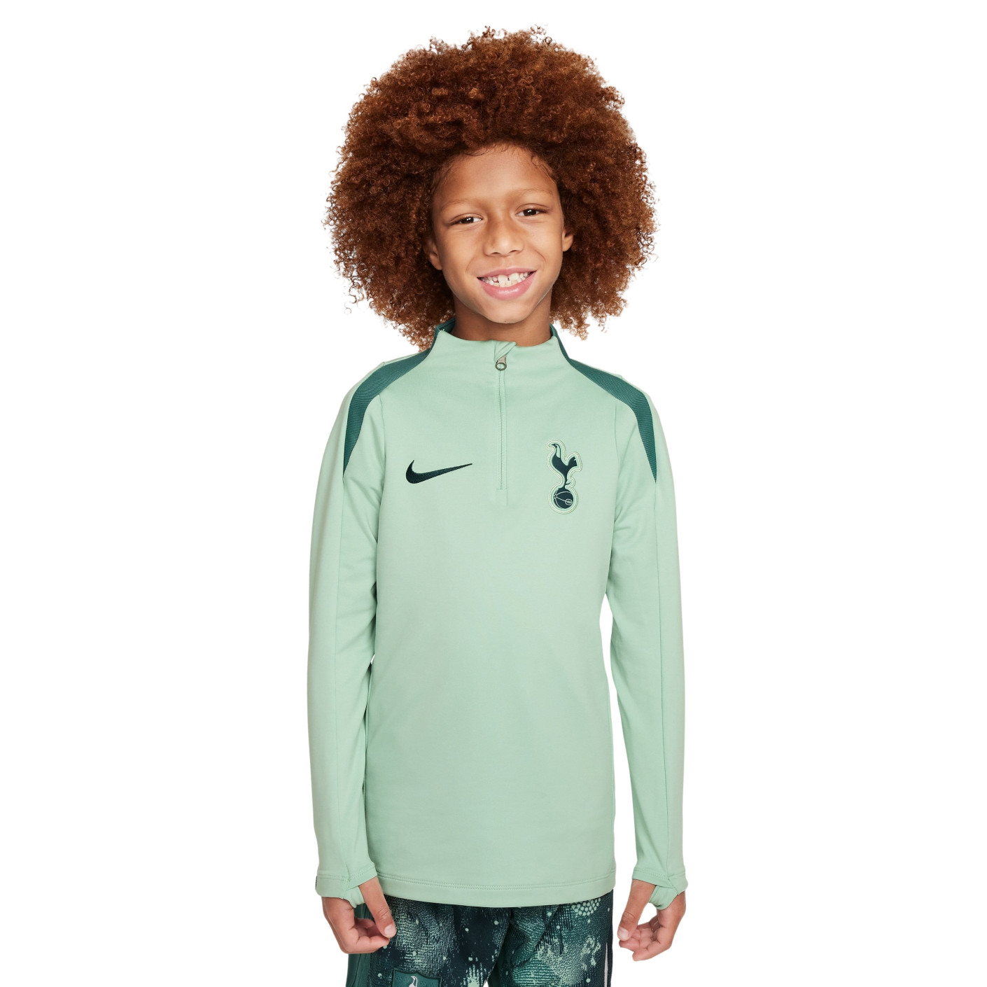 Nike Tottenham Hotspur Strike Trainingstrui 1/4-Zip 2024-2025 Kids Lichtgroen Groen
