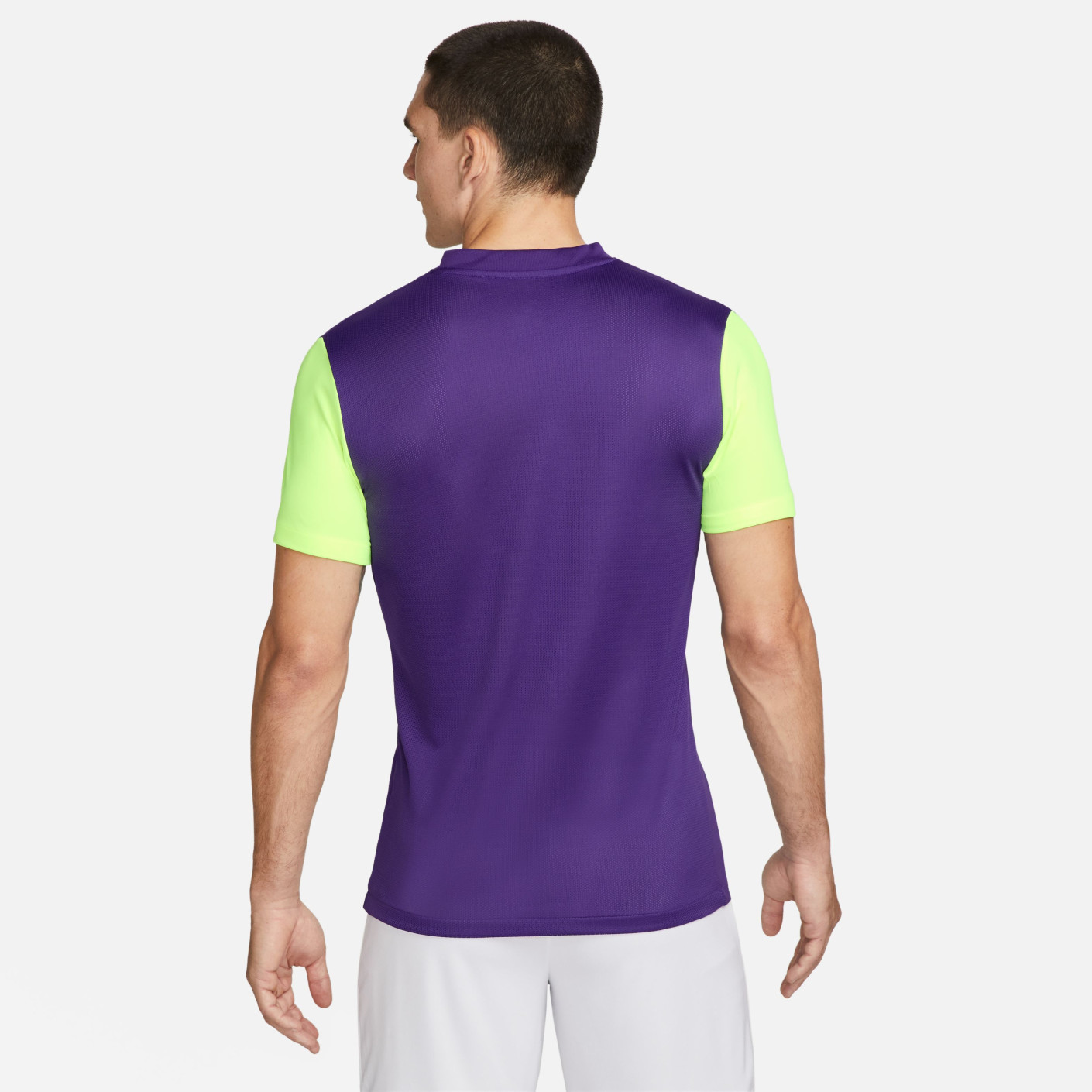 yellow and purple nike shirt