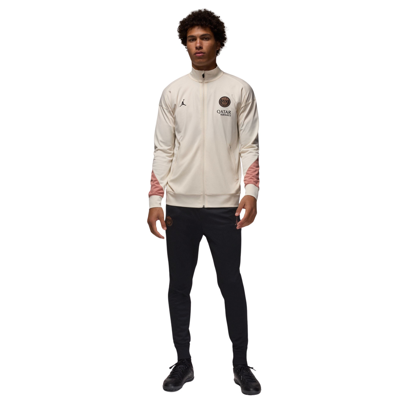 Nike Paris Saint-Germain x Jordan Strike Full-Zip Tracksuit 2024-2025 Off White Black Pink