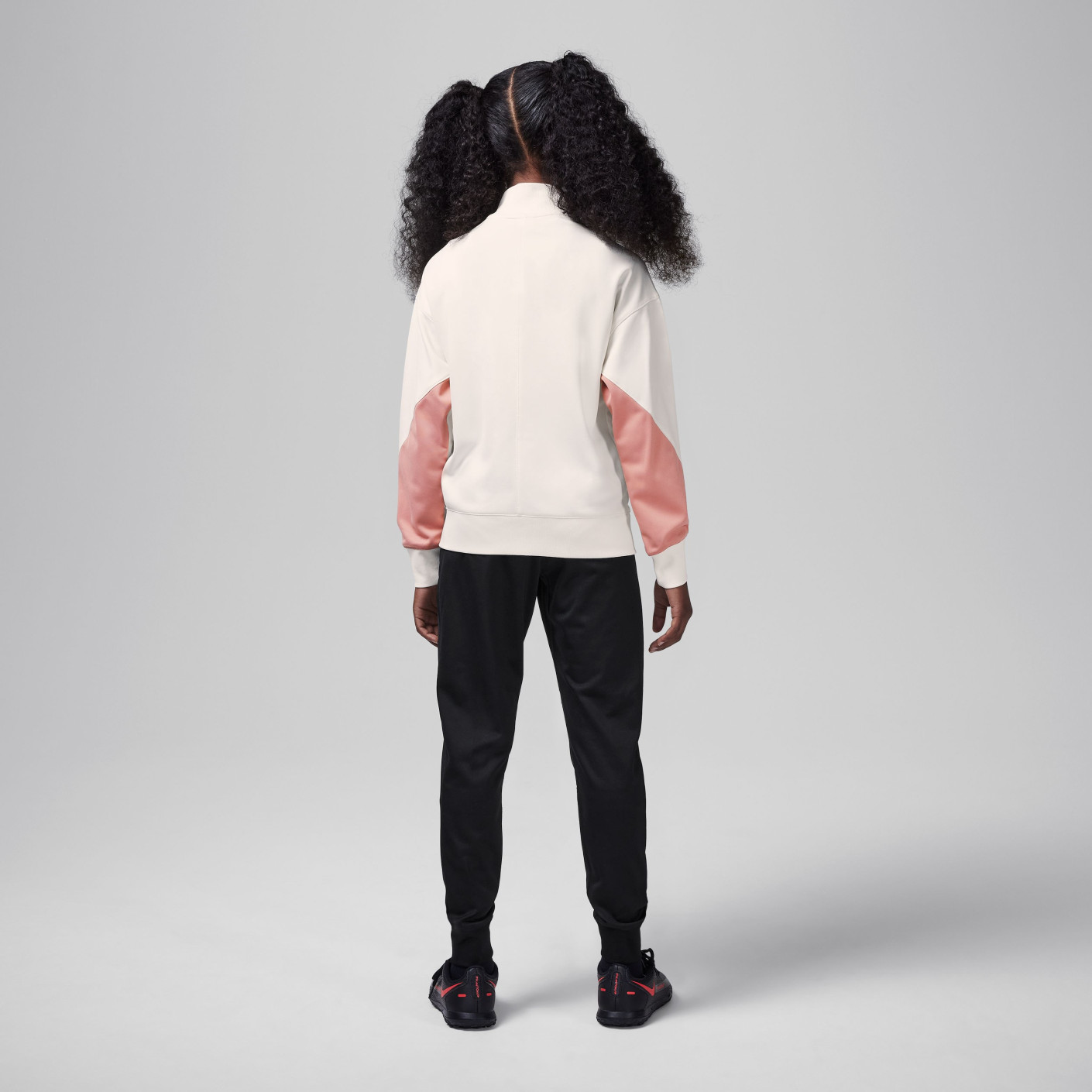 nike pink and white tracksuit