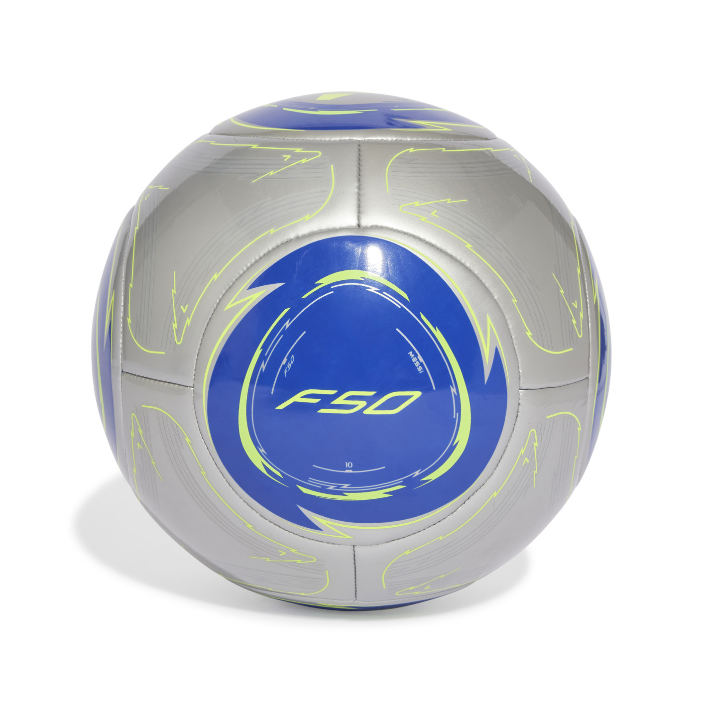 adidas Messi F50 Club Football Size 5 Silver Blue Yellow