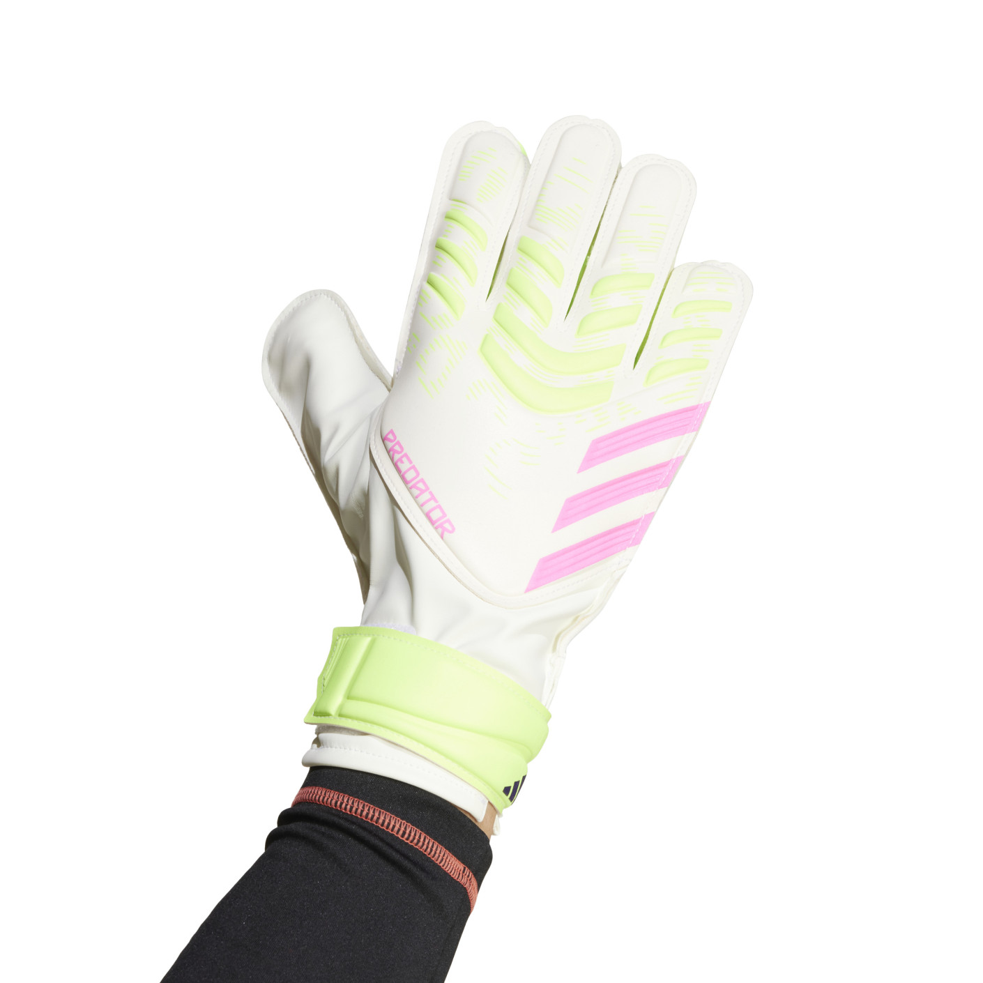 adidas Predator Training Goalkeeper Gloves White Neon Yellow Pink