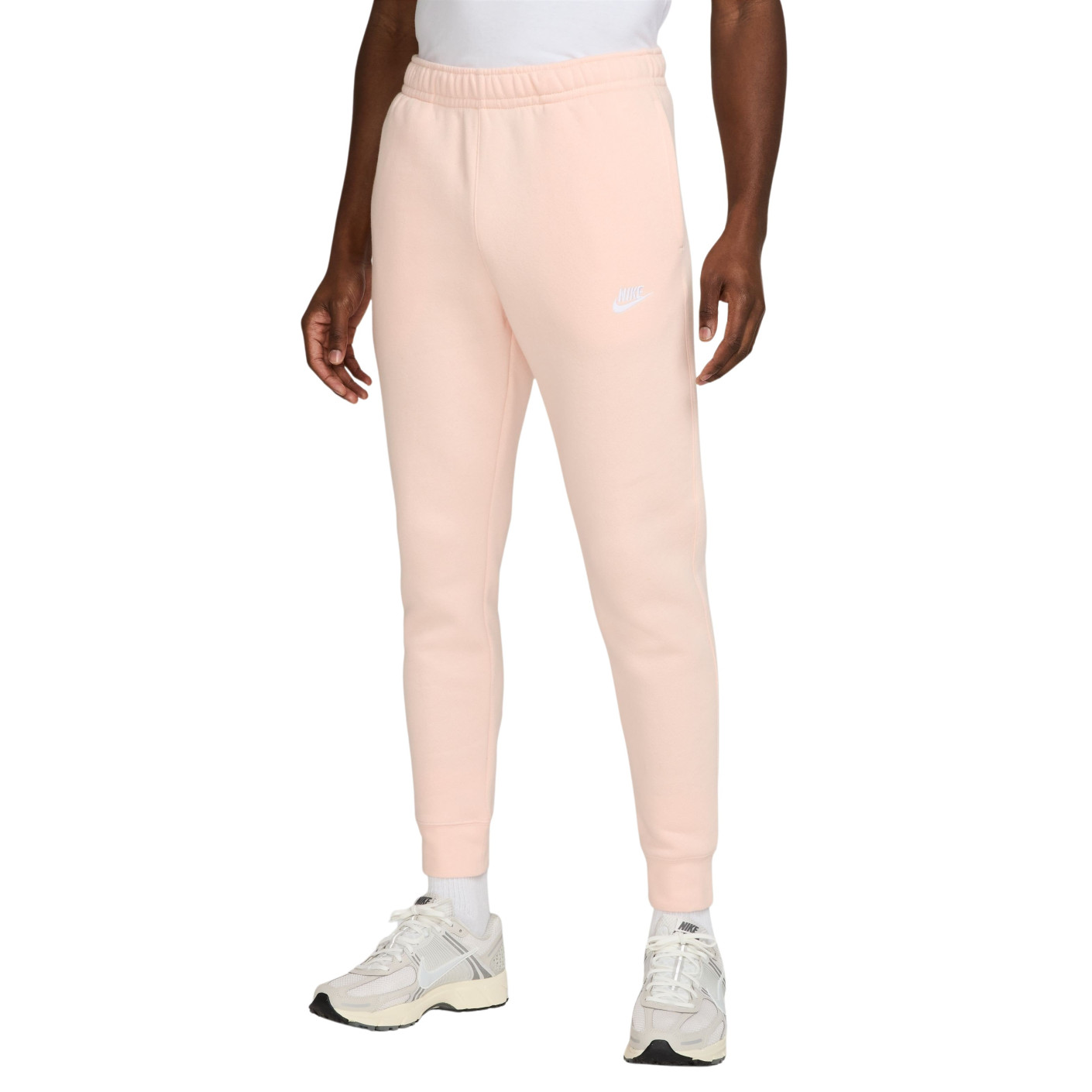 Nike Sportswear Club Fleece Joggingbroek Lichtroze Wit