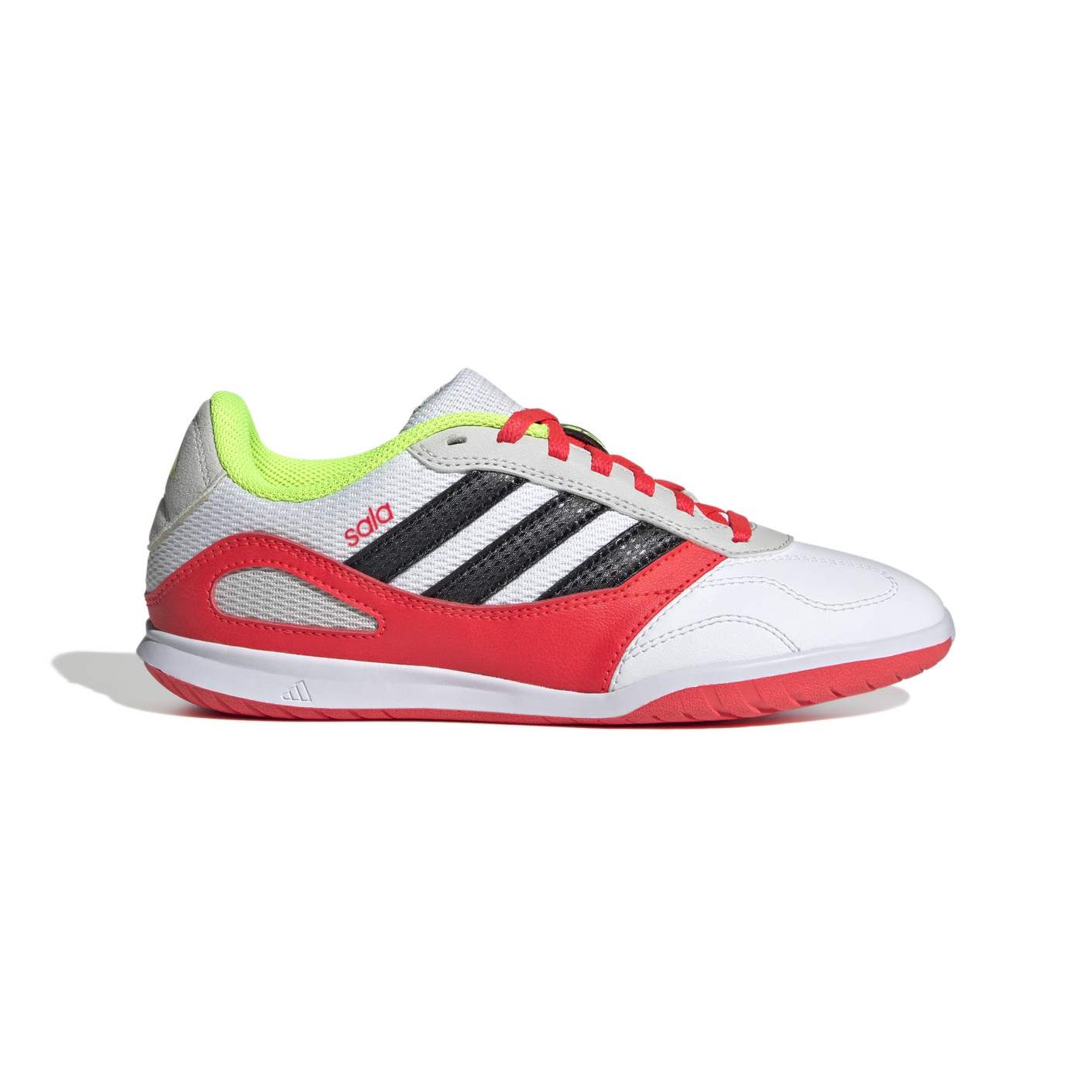 adidas Super Sala III Indoor Football Boots (IN) Kids White Red Grey Yellow