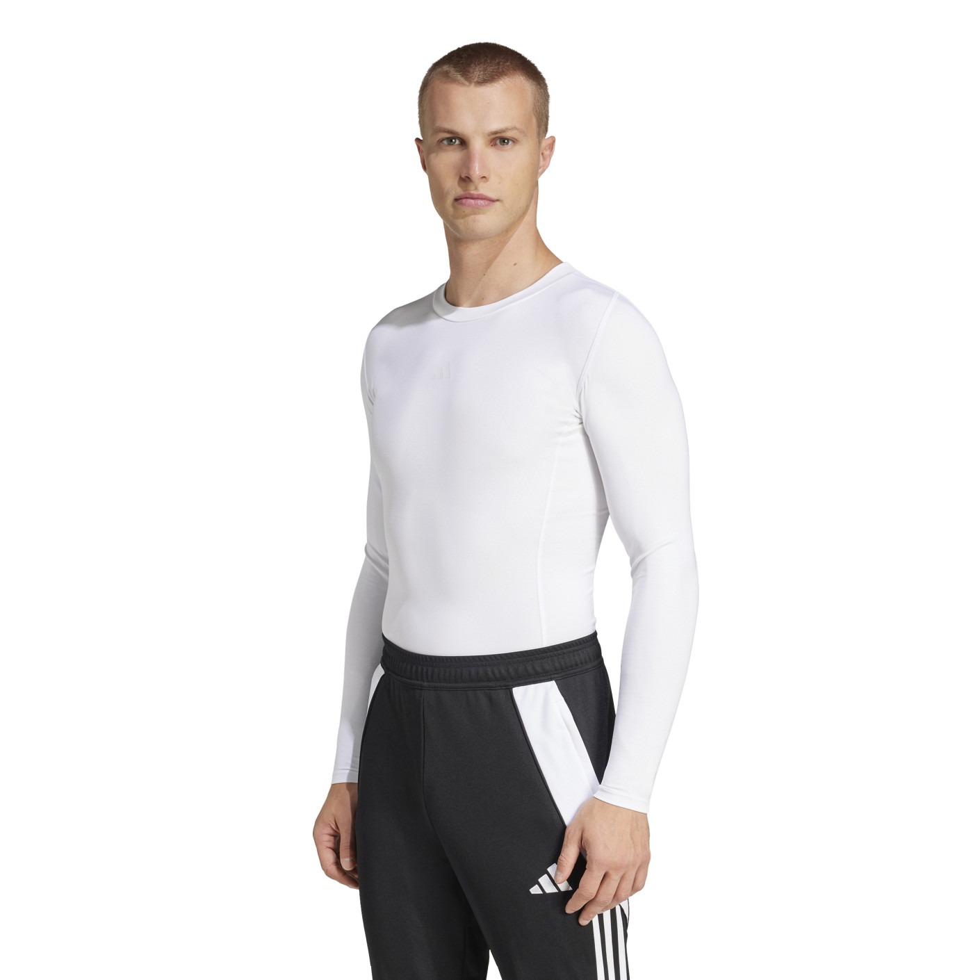 adidas Techfit Long Sleeve Base Layer White