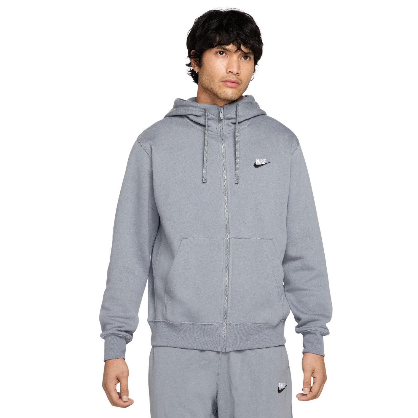 Nike Sportswear Club Fleece Vest Grijs Zwart Wit