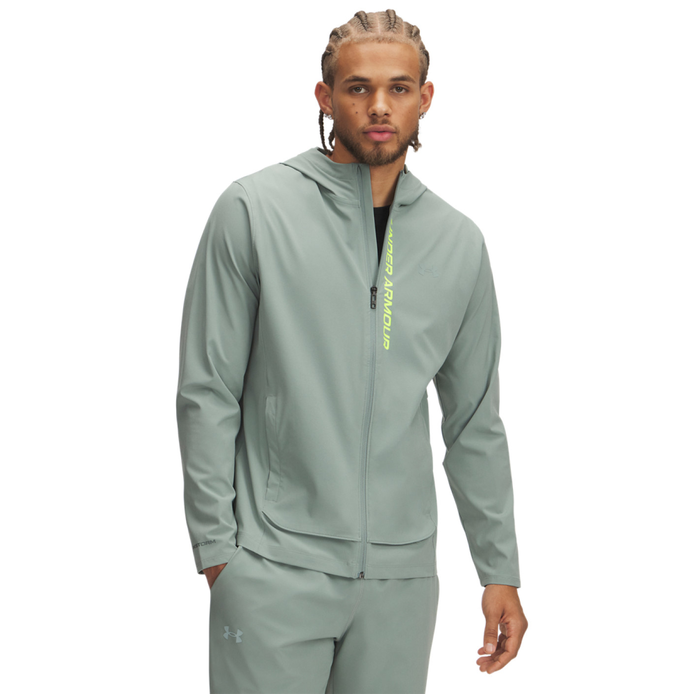 Under Armour Outrun The Storm Jack Groengrijs Geel