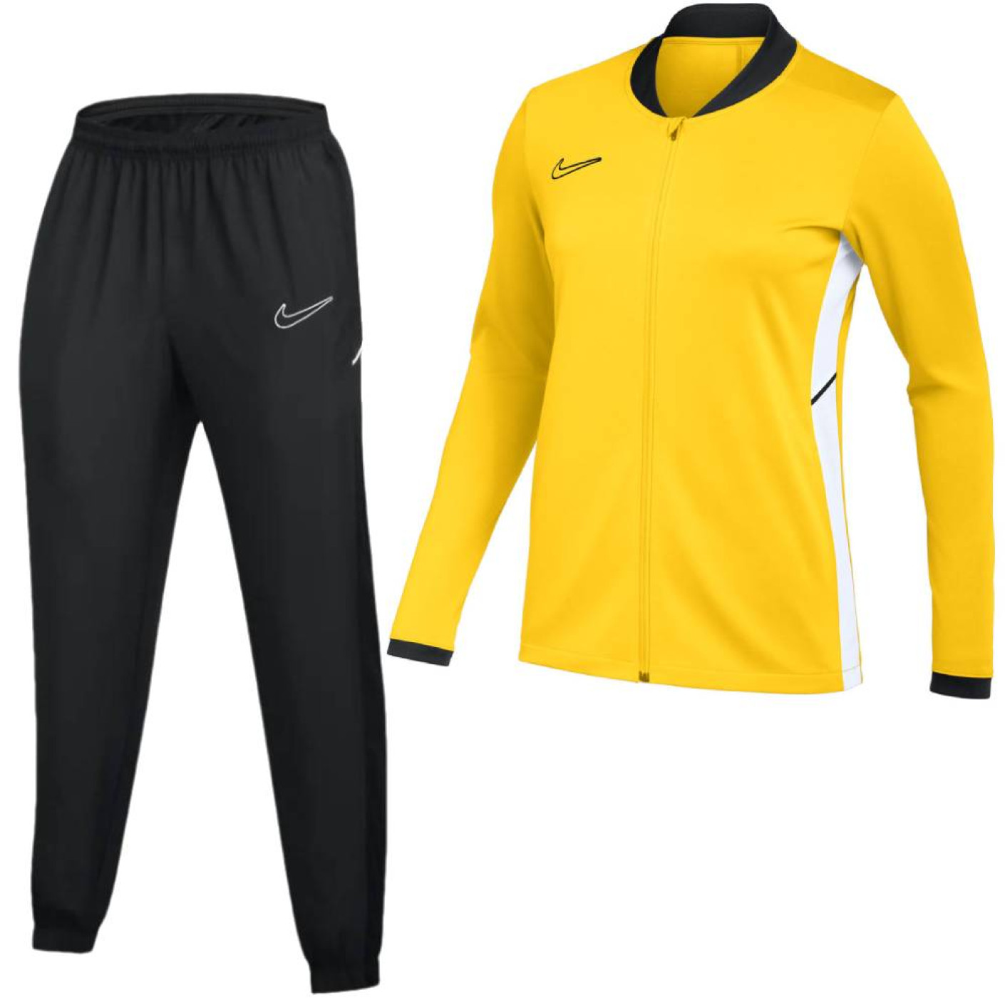 Nike Academy 25 Trainingspak Full-Zip Geel Zwart Wit