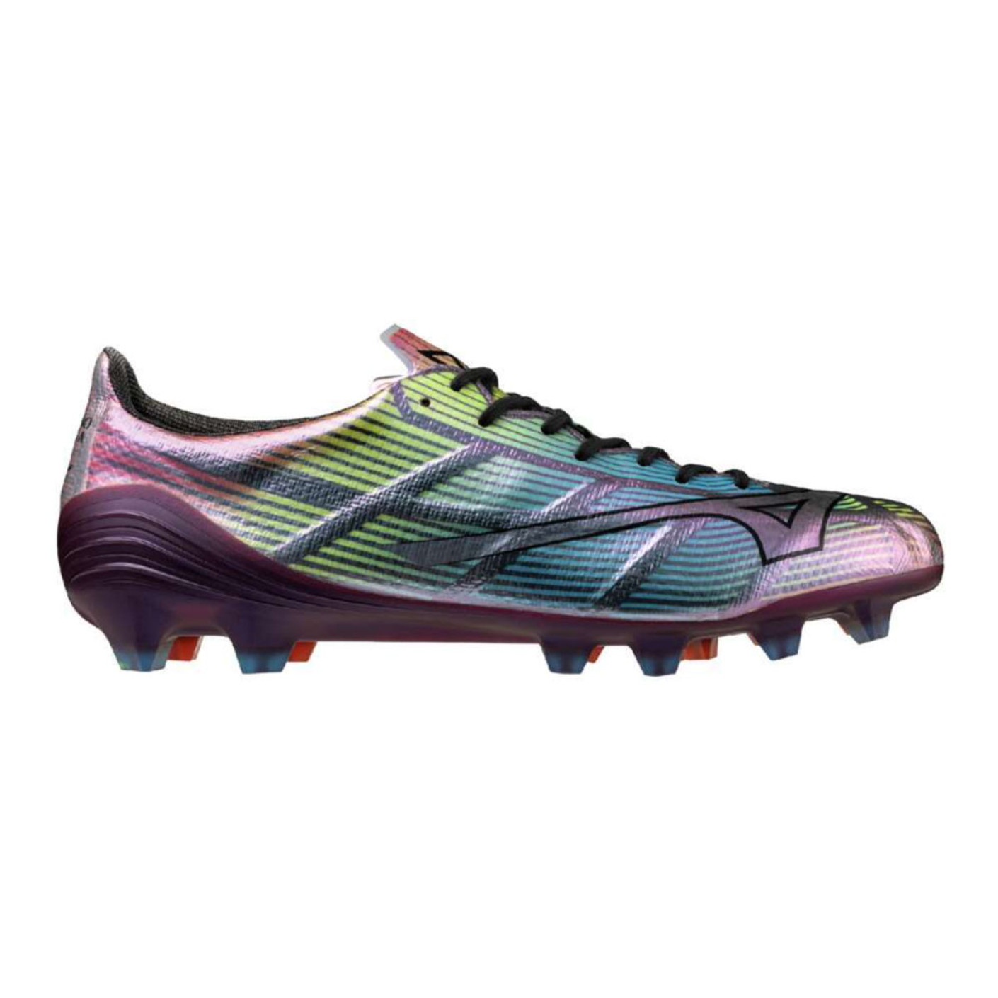 Mizuno Alpha II Japan Grass Football Shoes (FG) Silver Black Blue