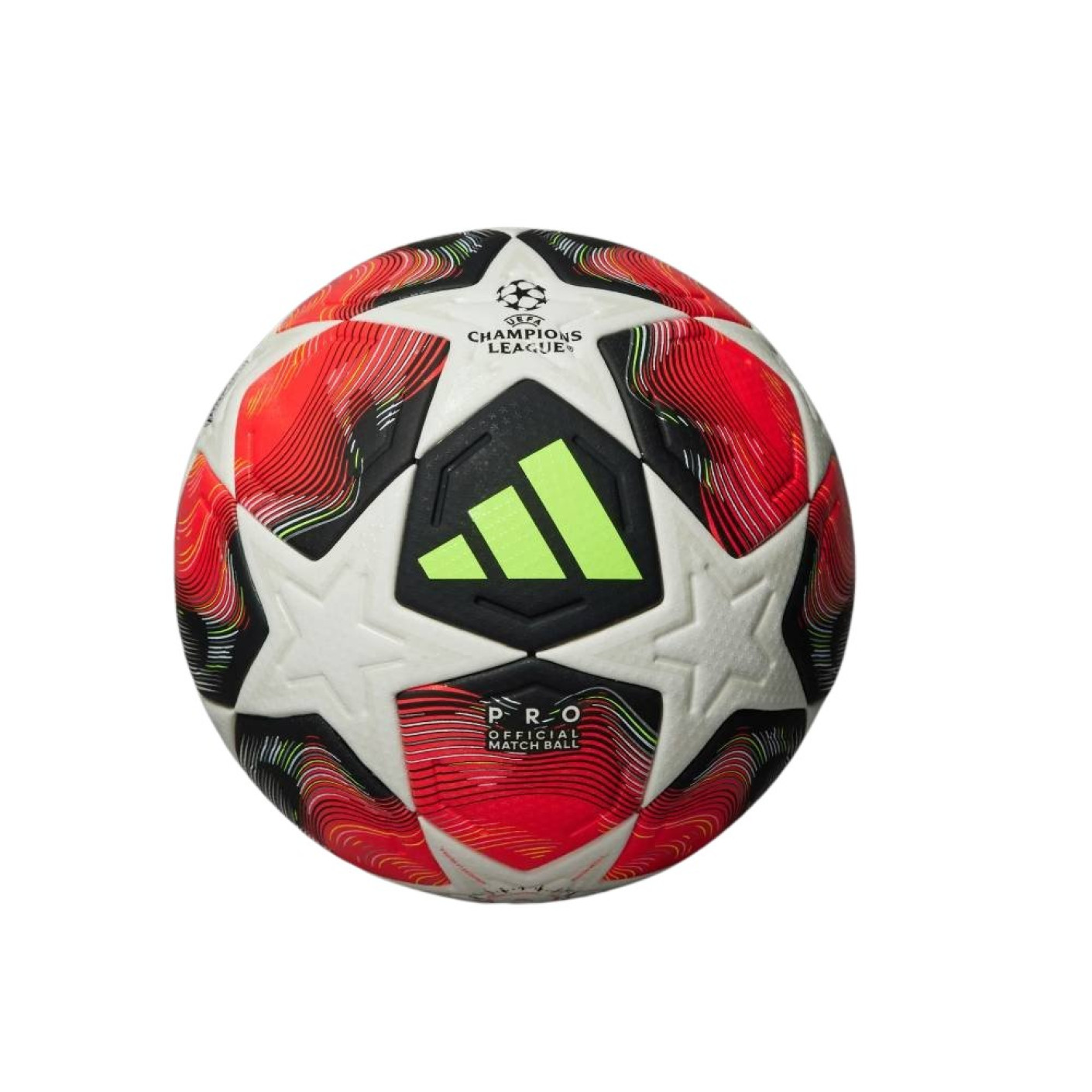 adidas UEFA Champions League Pro 3rd Football Size 5 Red White Black