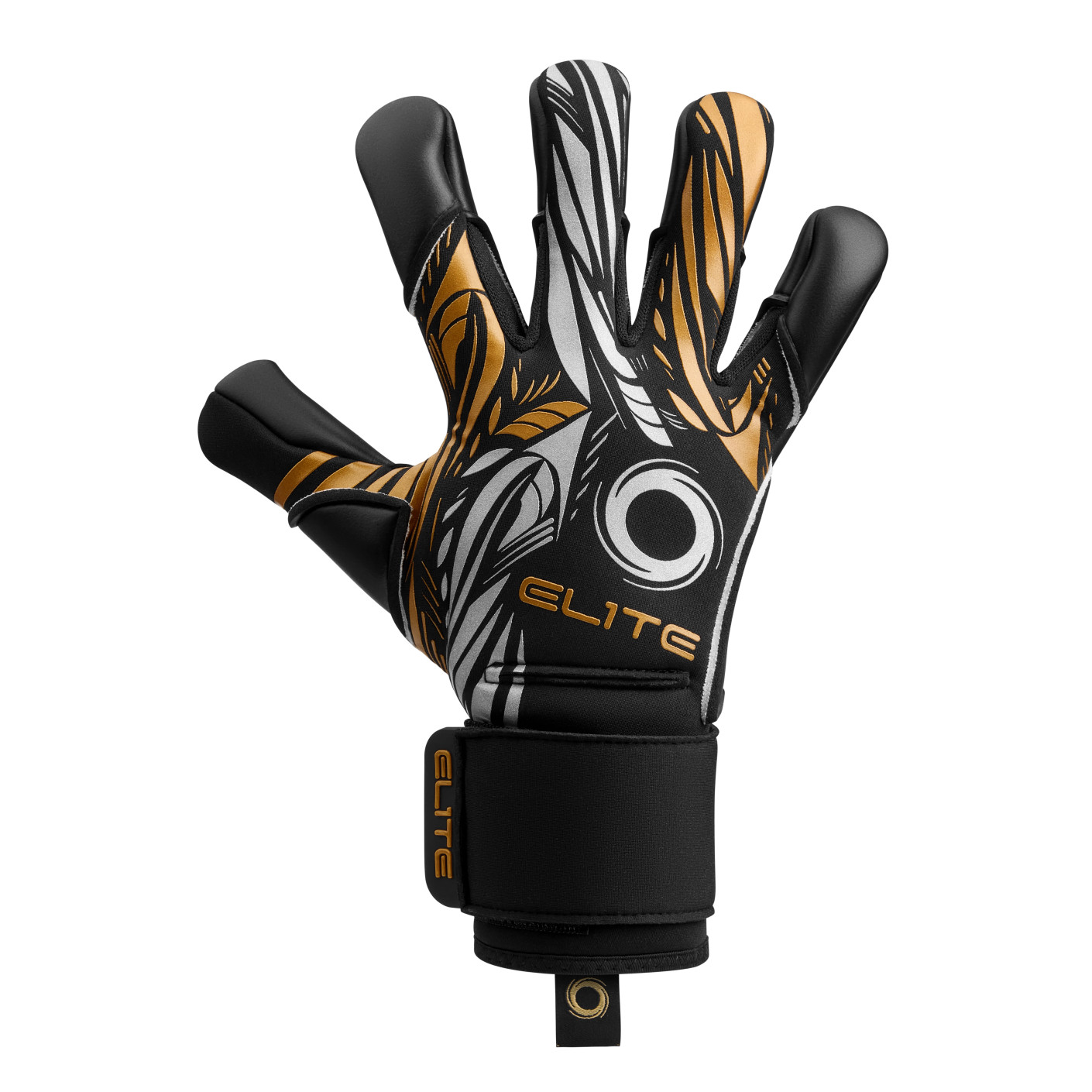 Elite Sport Nobre Goalkeeper Gloves Black Silver Gold