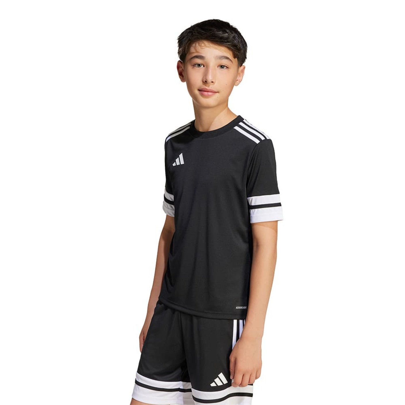 adidas Squadra 25 Kids Football Shirt Black White