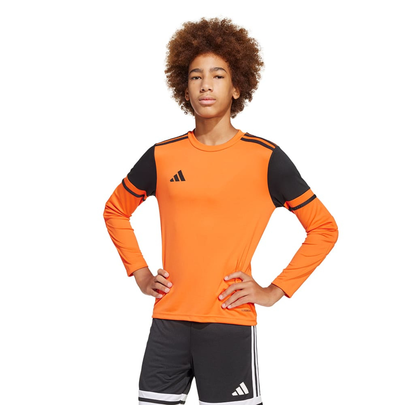 adidas Squadra 25 Long Sleeve Goalkeeper Shirt Kids Orange Black