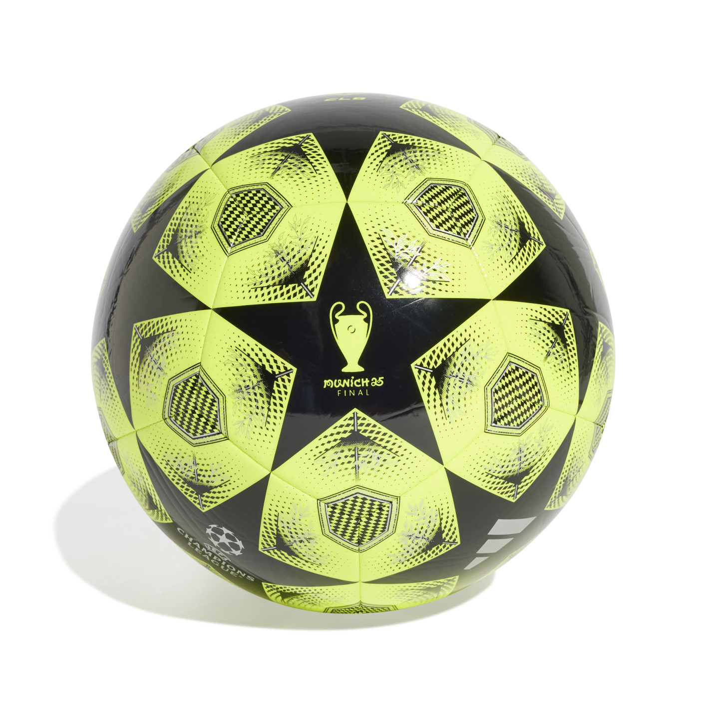 adidas UEFA Champions League Club Football Size 5 2024-2025 Yellow Black Silver