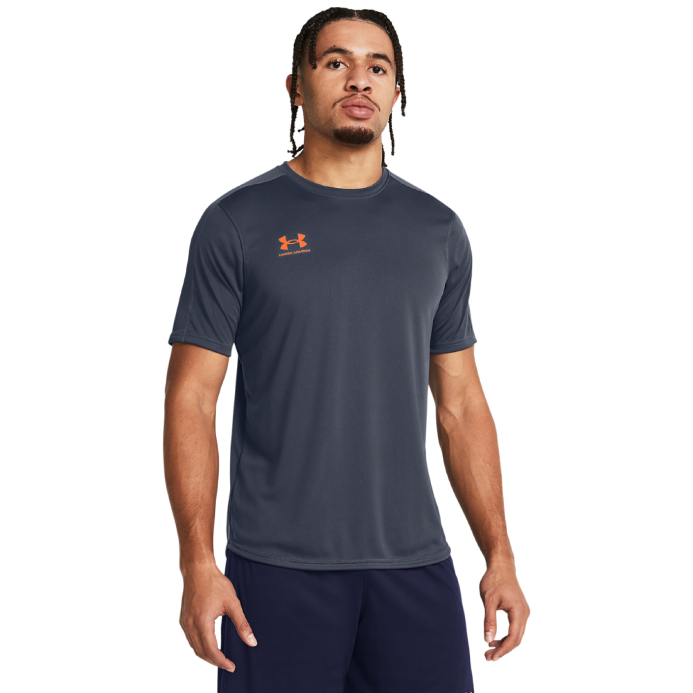 Under Armour Challenger Trainingsshirt Grijs Oranje