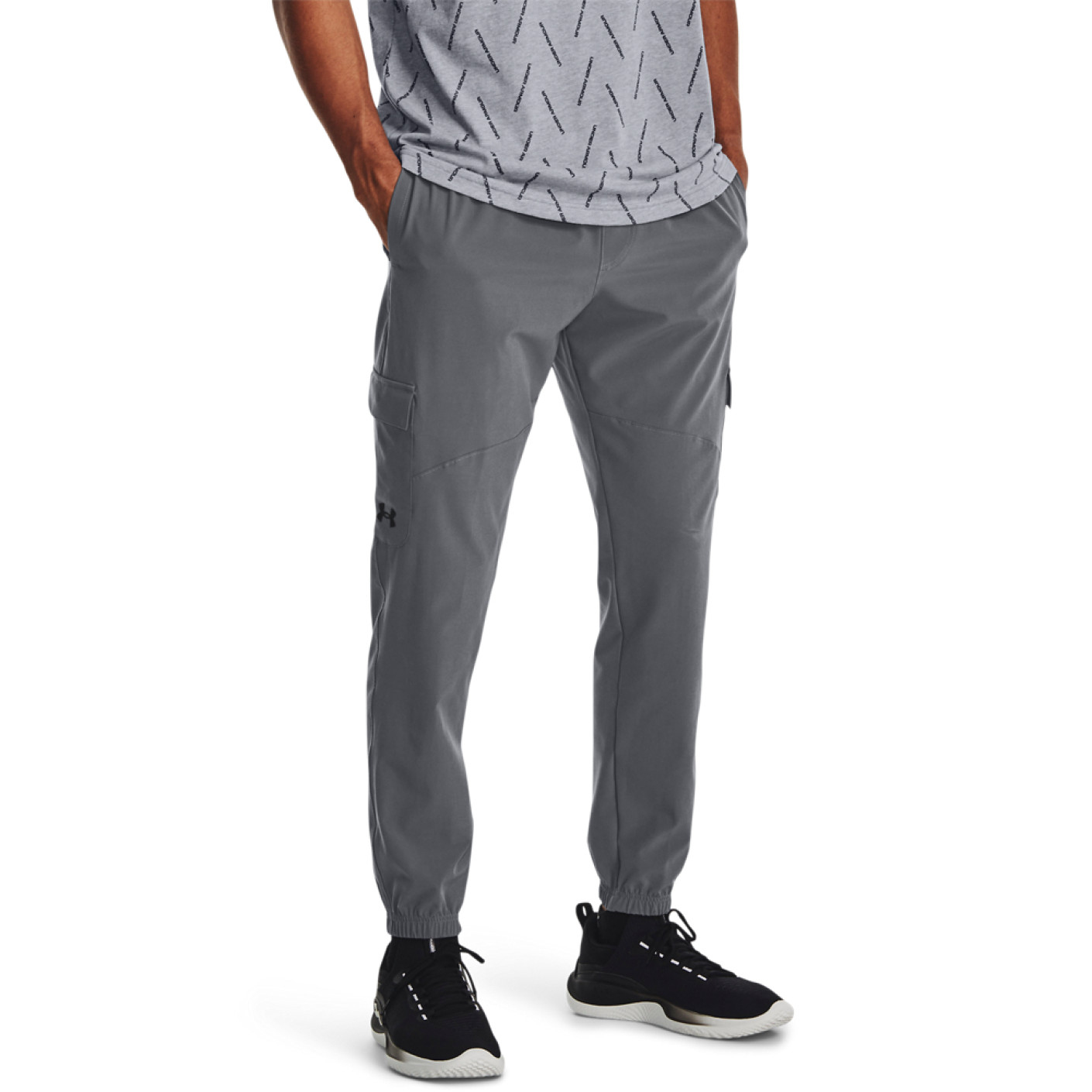 Under Armour Stretch Woven Cargo Trainingsbroek Grijs