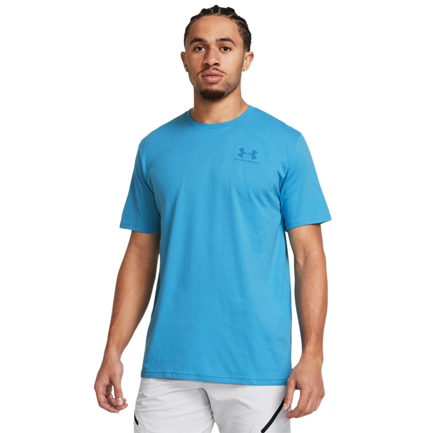 Under Armour Left Chest Logo T-Shirt Blauw Donkerblauw
