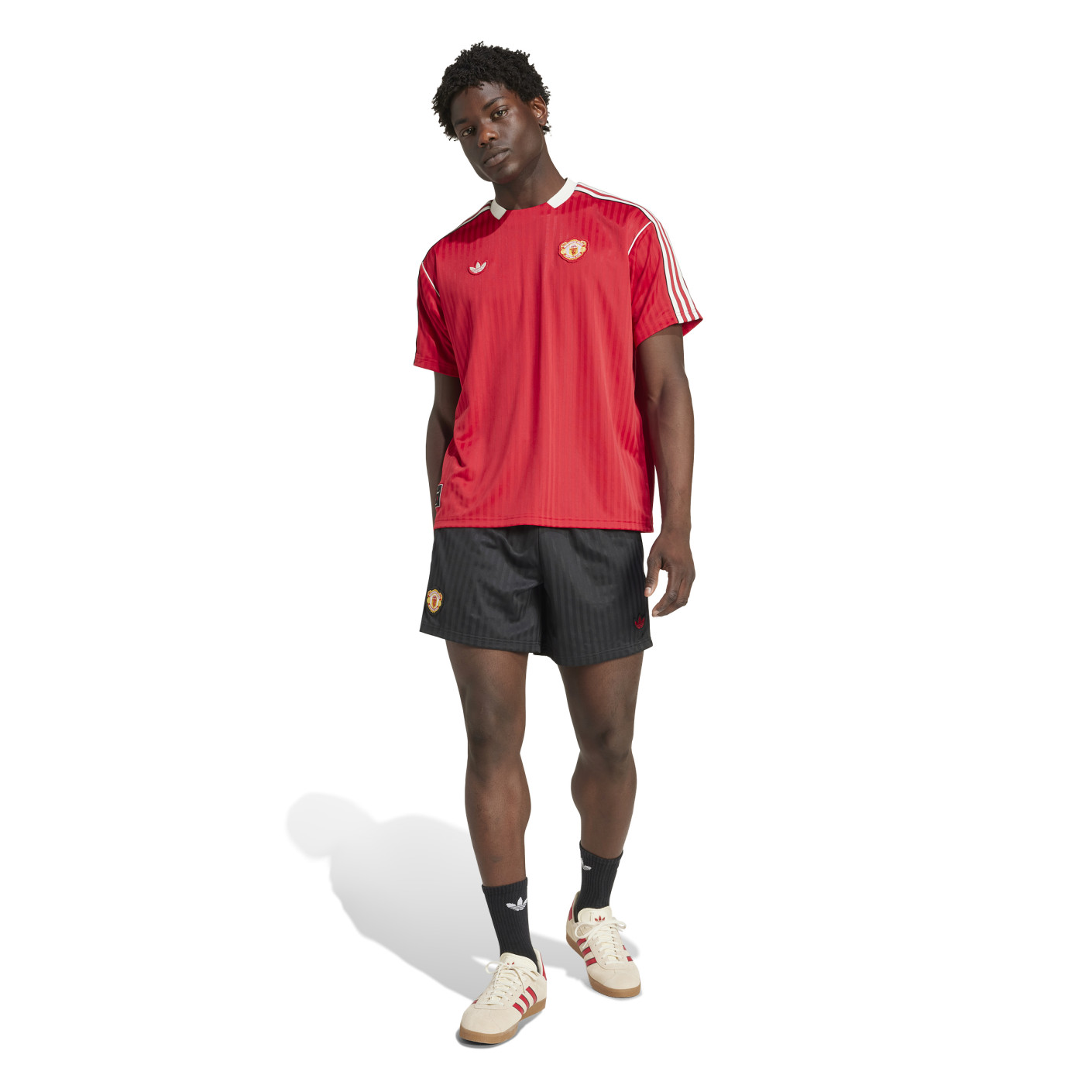 adidas Manchester United Icon Zomerset Rood Zwart - Voetbalshop.nl