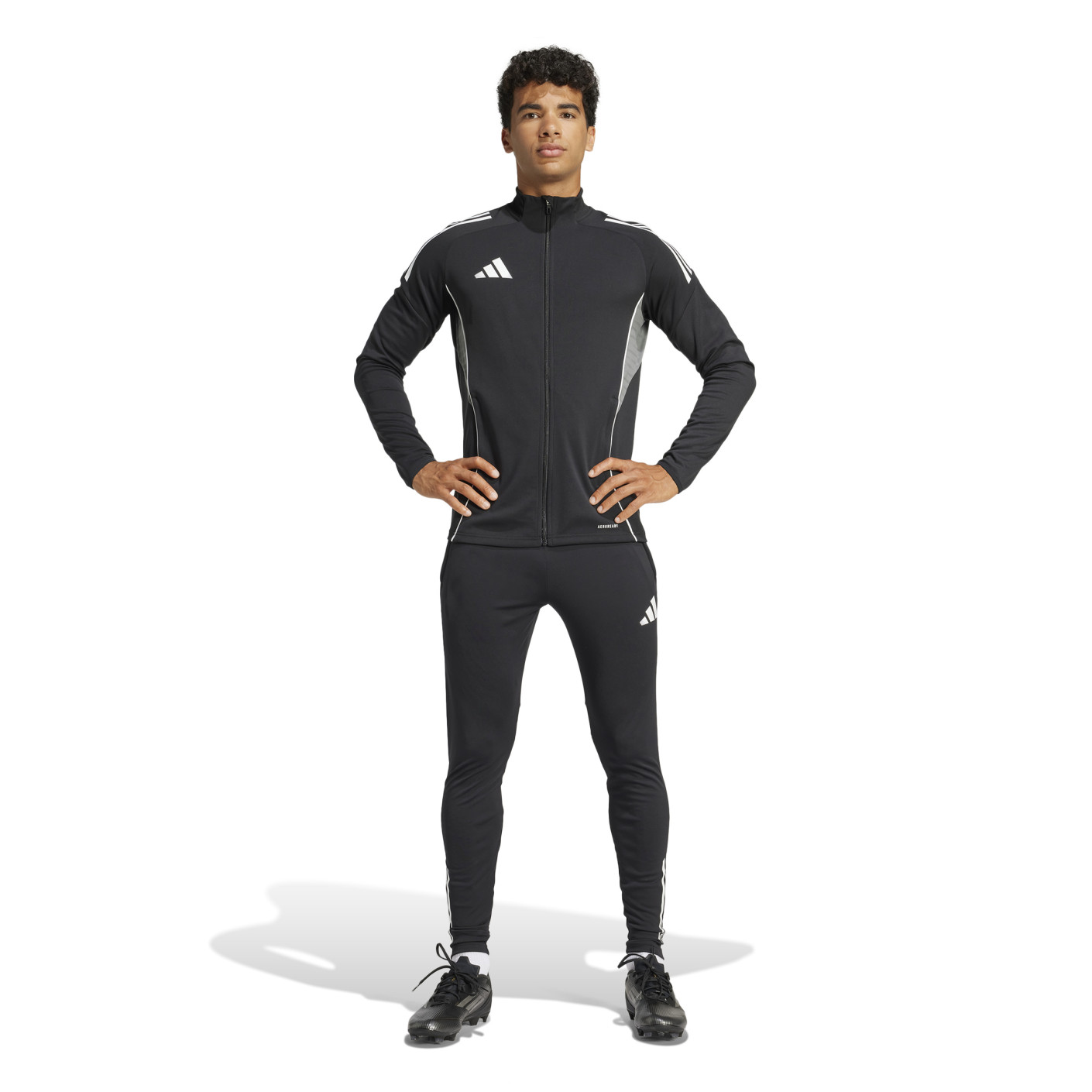 adidas Tiro 25 Competition Full-Zip Tracksuit Black White Grey