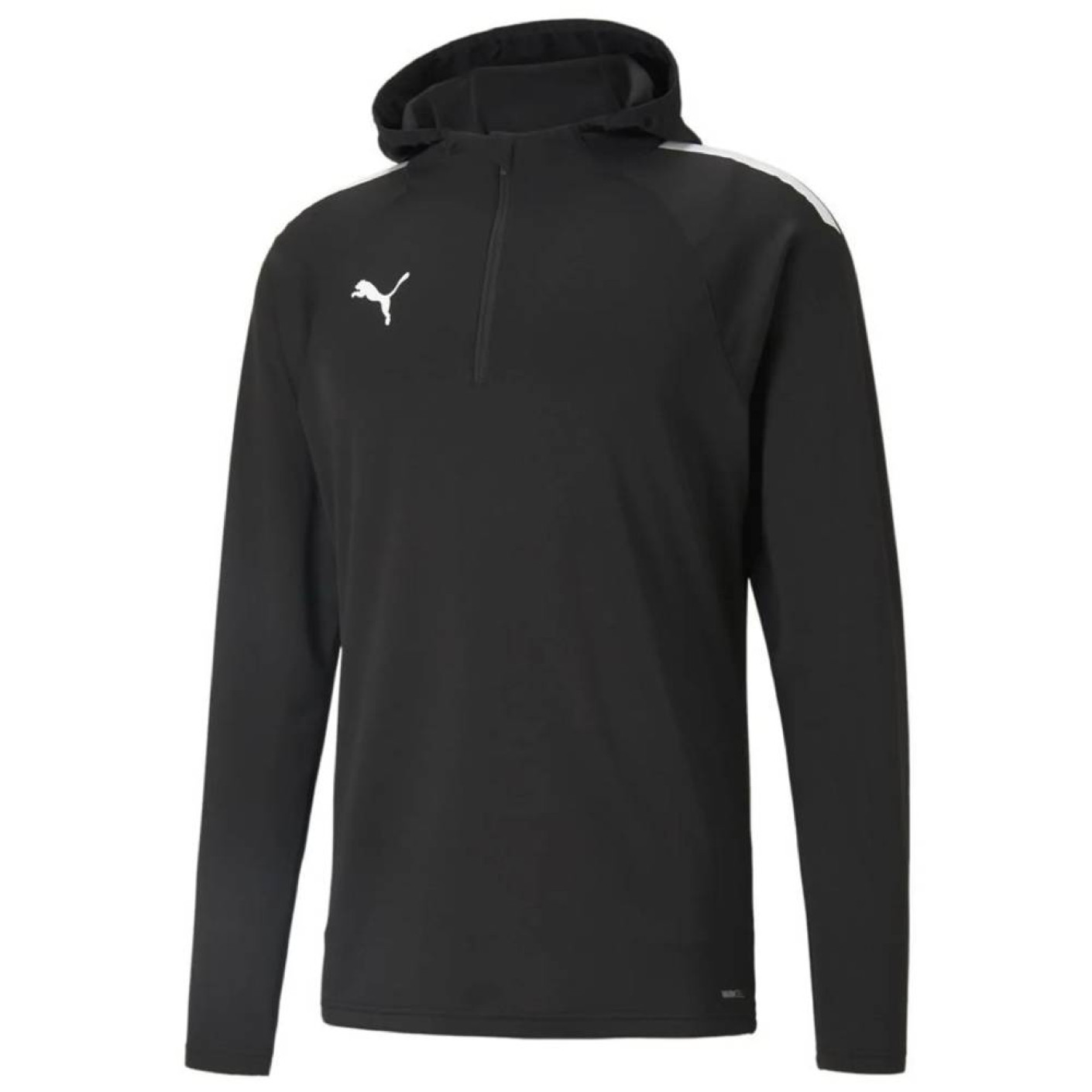 PUMA TeamLIGA Fleece Trainingstrui 1/4-Zip Zwart Wit