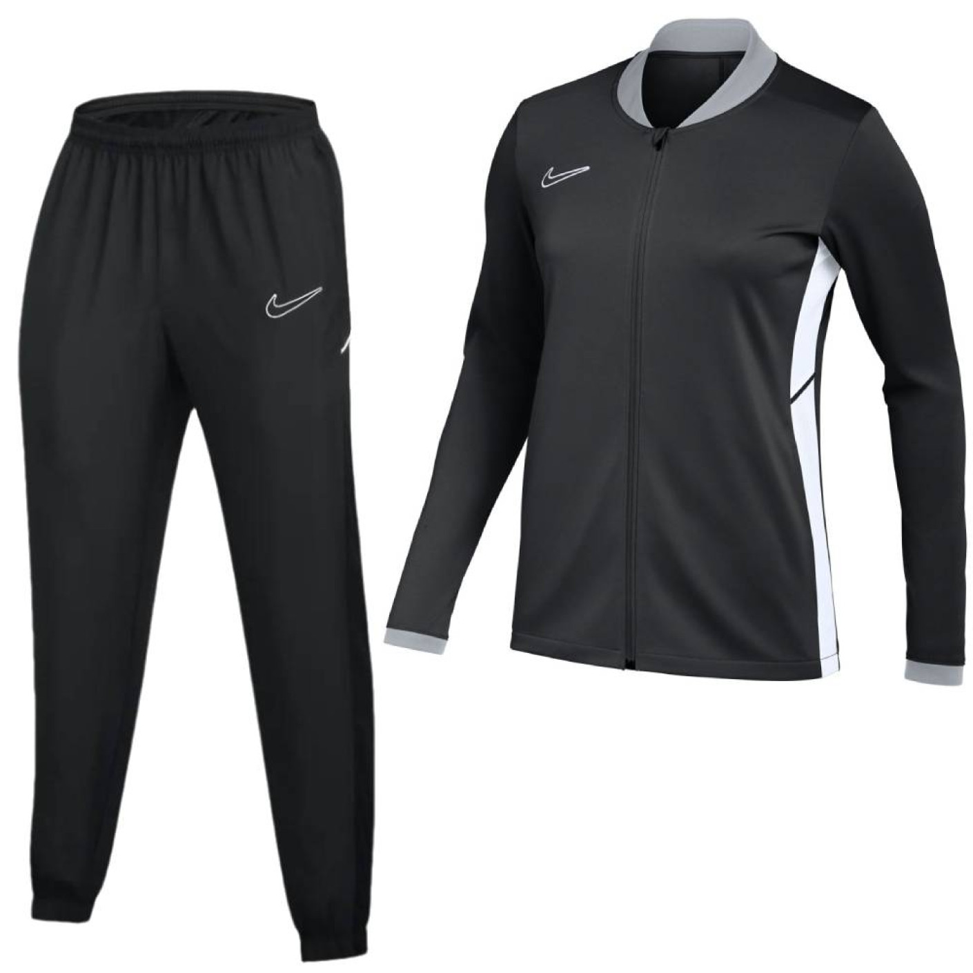 Nike Academy 25 Full-Zip Kids Tracksuit Black Grey White