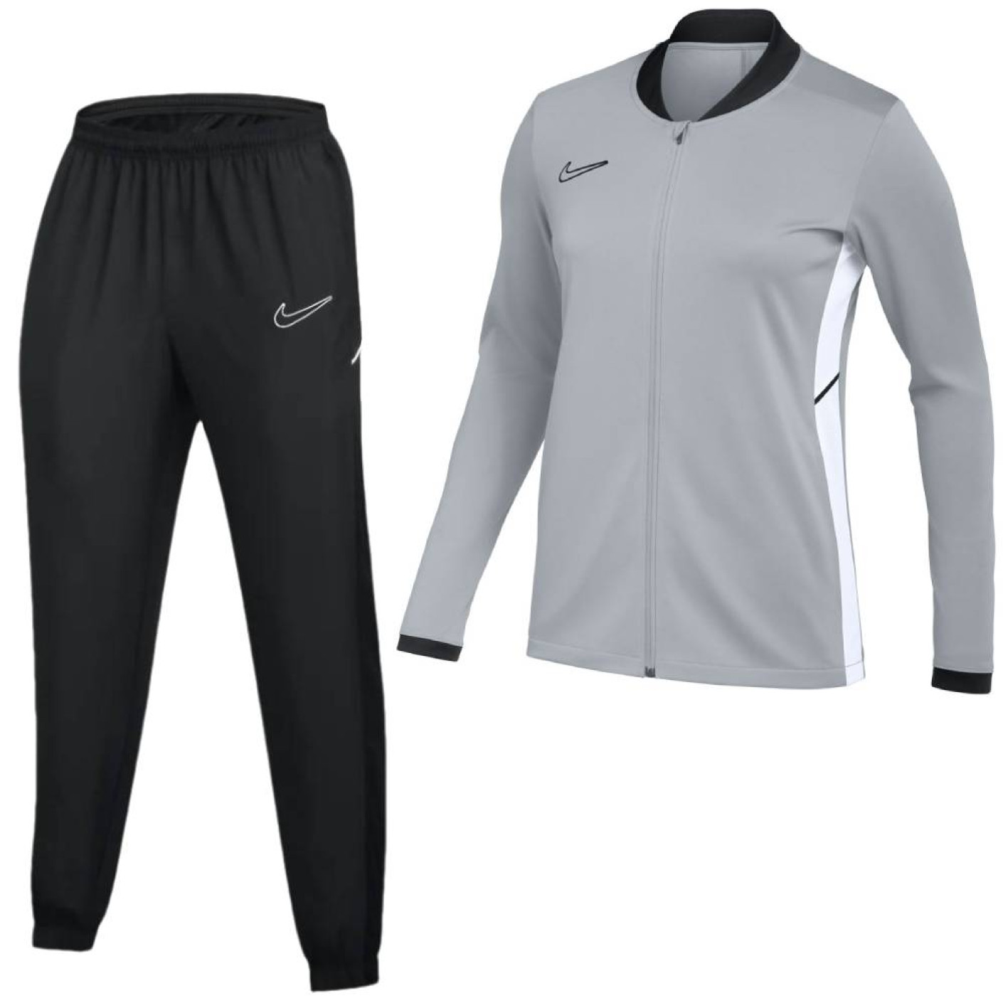 Nike Academy 25 Full-Zip Kids Tracksuit Grey Black White