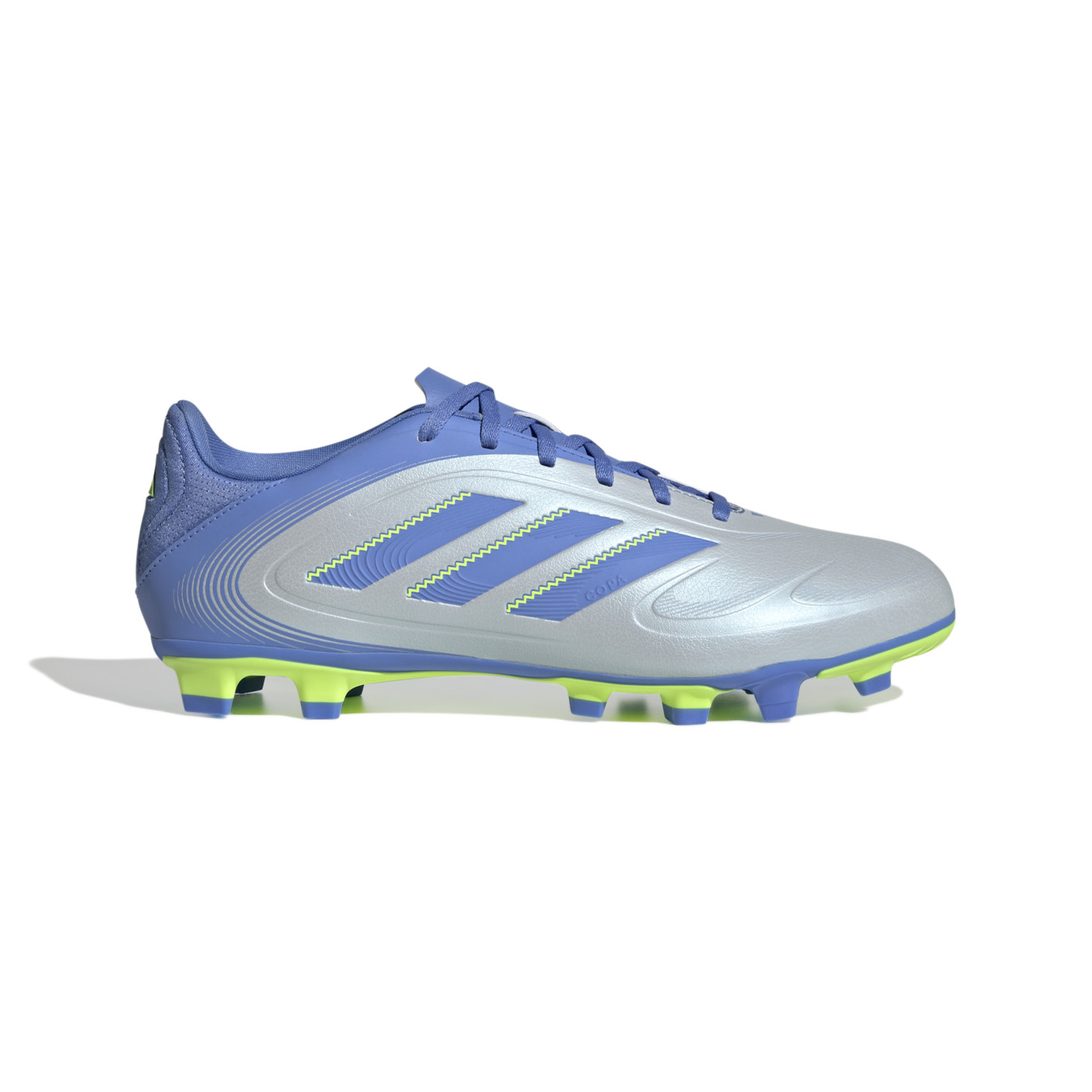 adidas Copa Pure III Club Grass/Artificial Grass Football Boots (MG) Blue Grey Neon Yellow